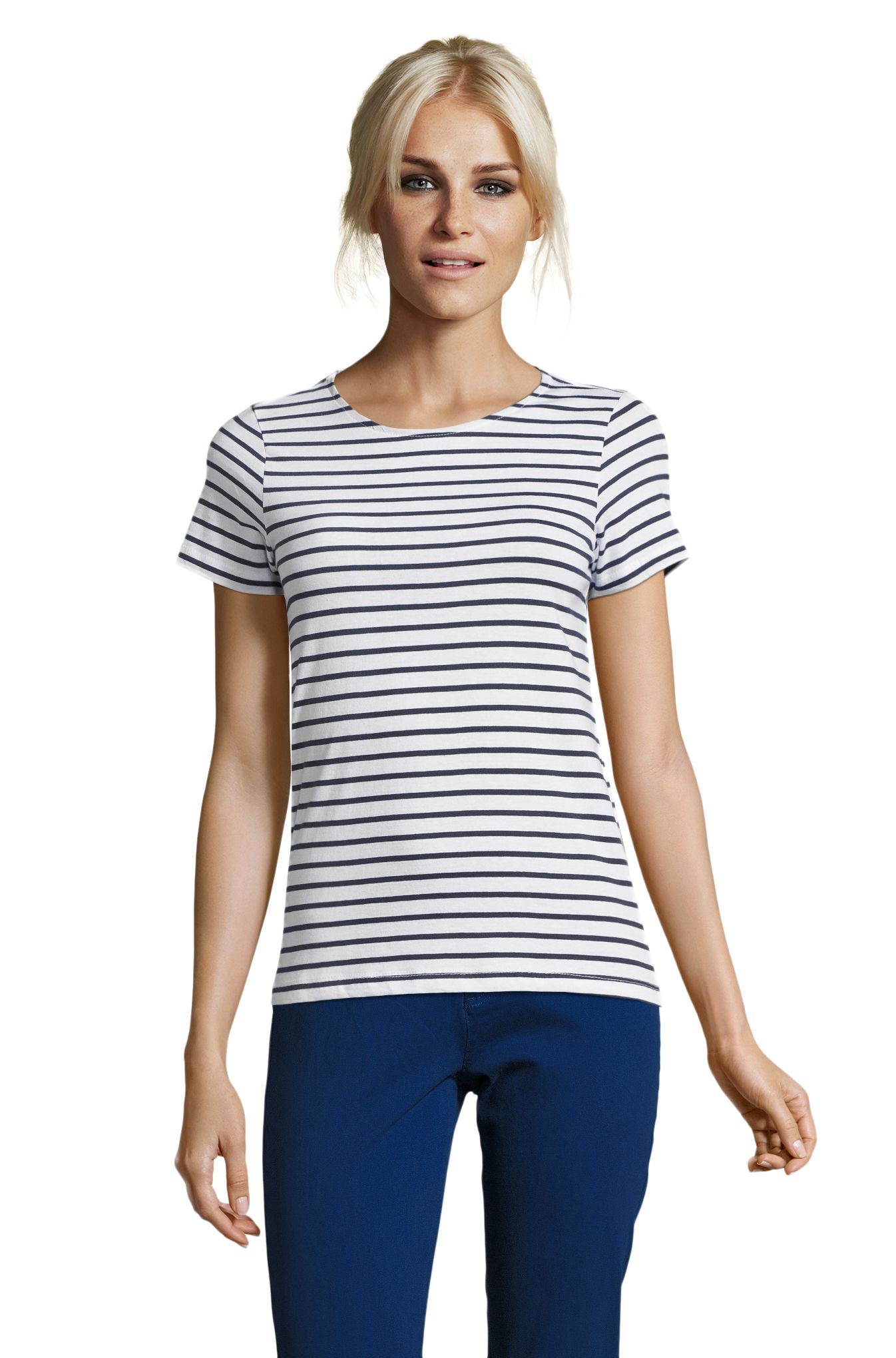 MUJERES DE MILES - 904 - Blanco / Azul marino