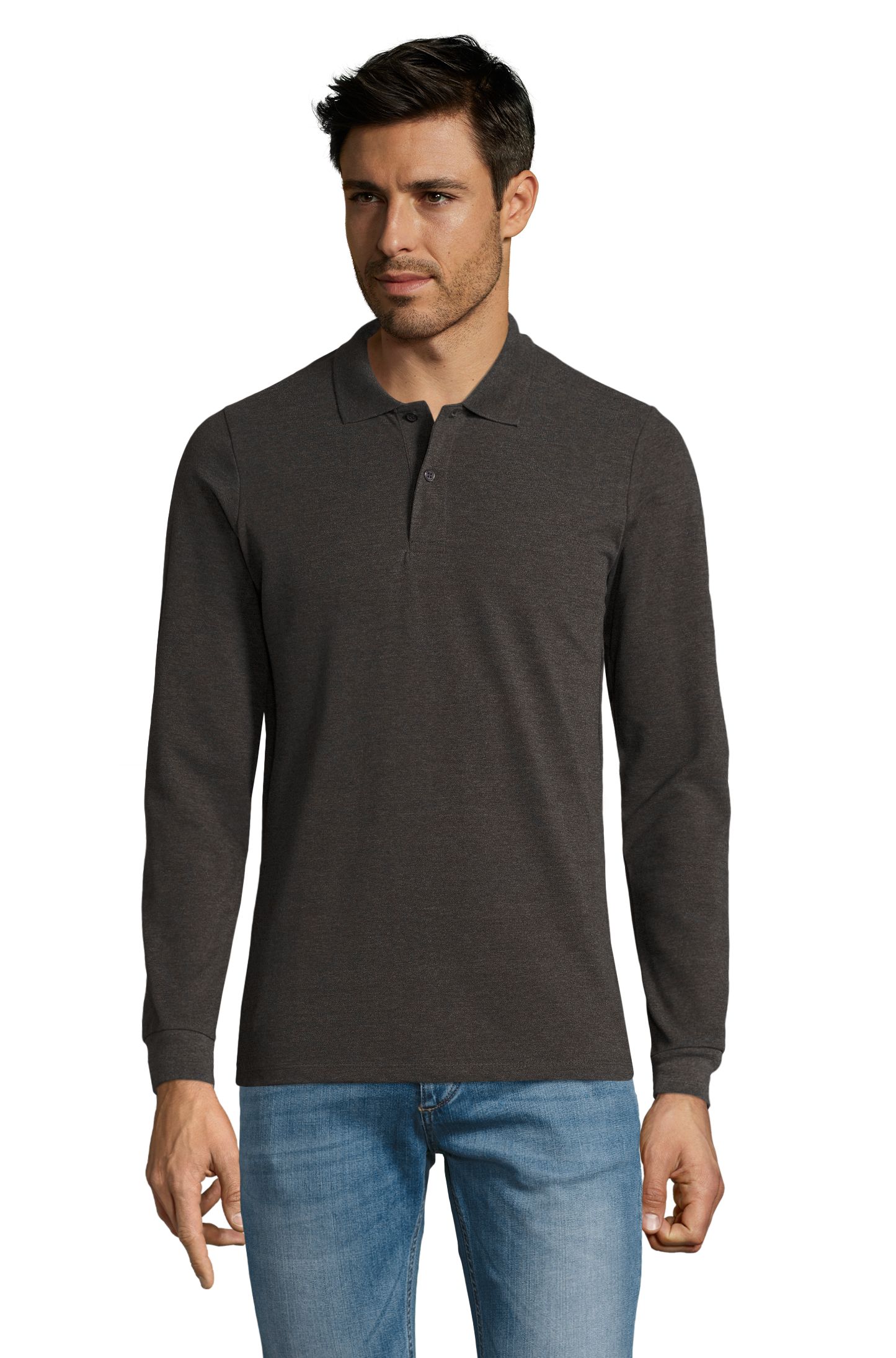 HOMBRES LSL PERFECTOS - 348 - ANTRACITE MELANGE