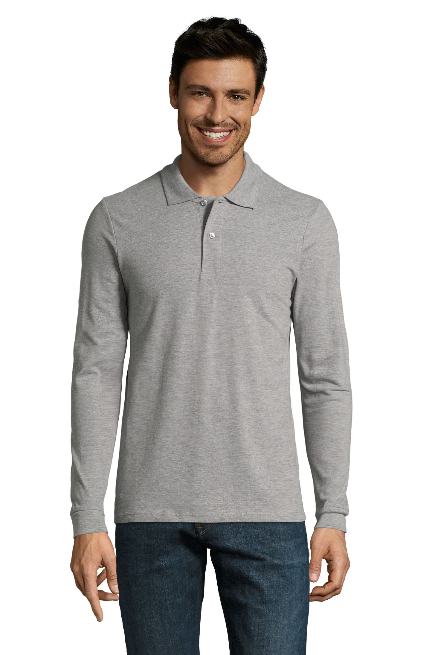 HOMBRES LSL PERFECTOS - 360 - GRIGIO MEDIO MELANGE