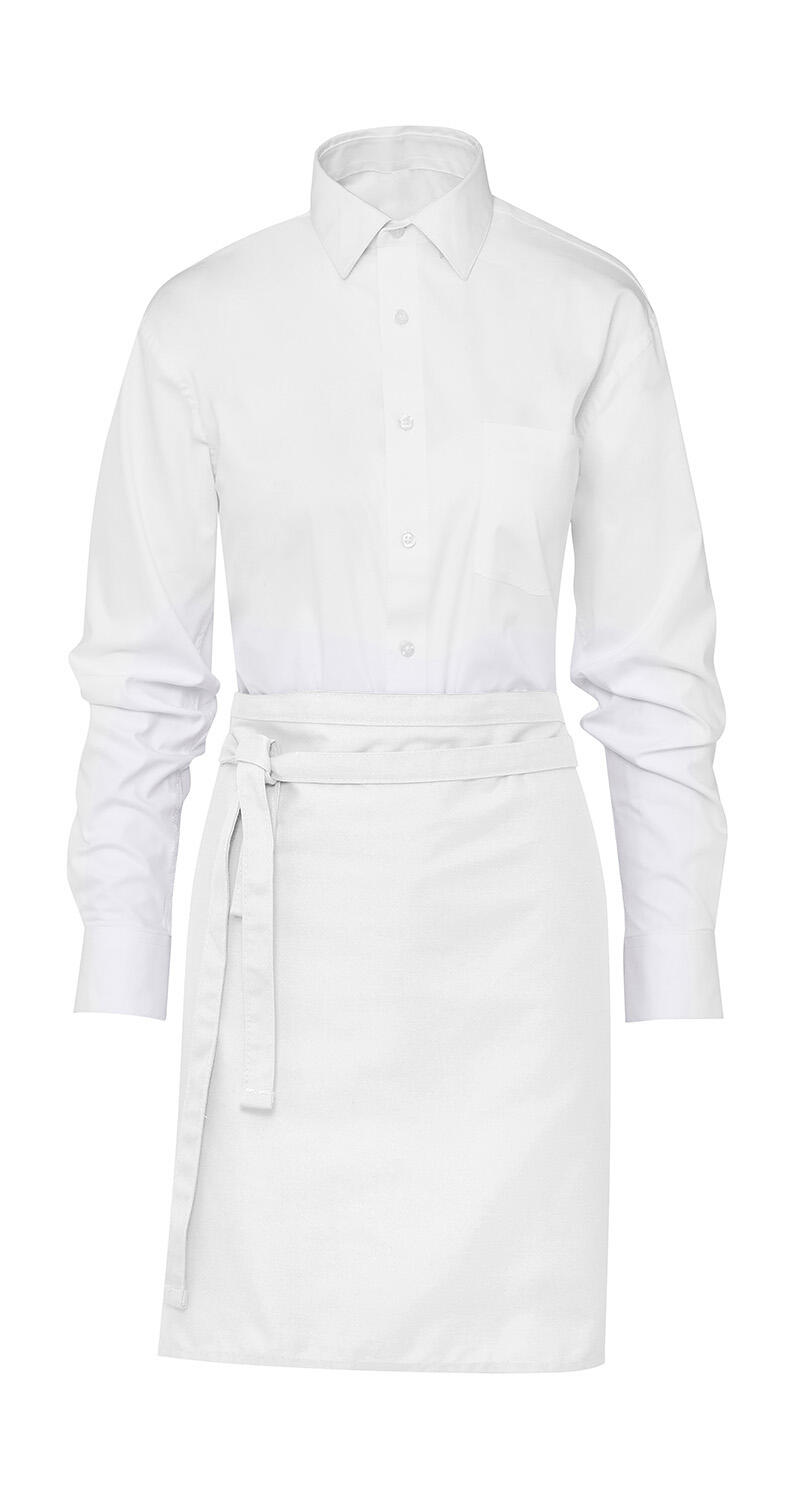 BRUSELAS - Delantal corto de bistró - Blanco