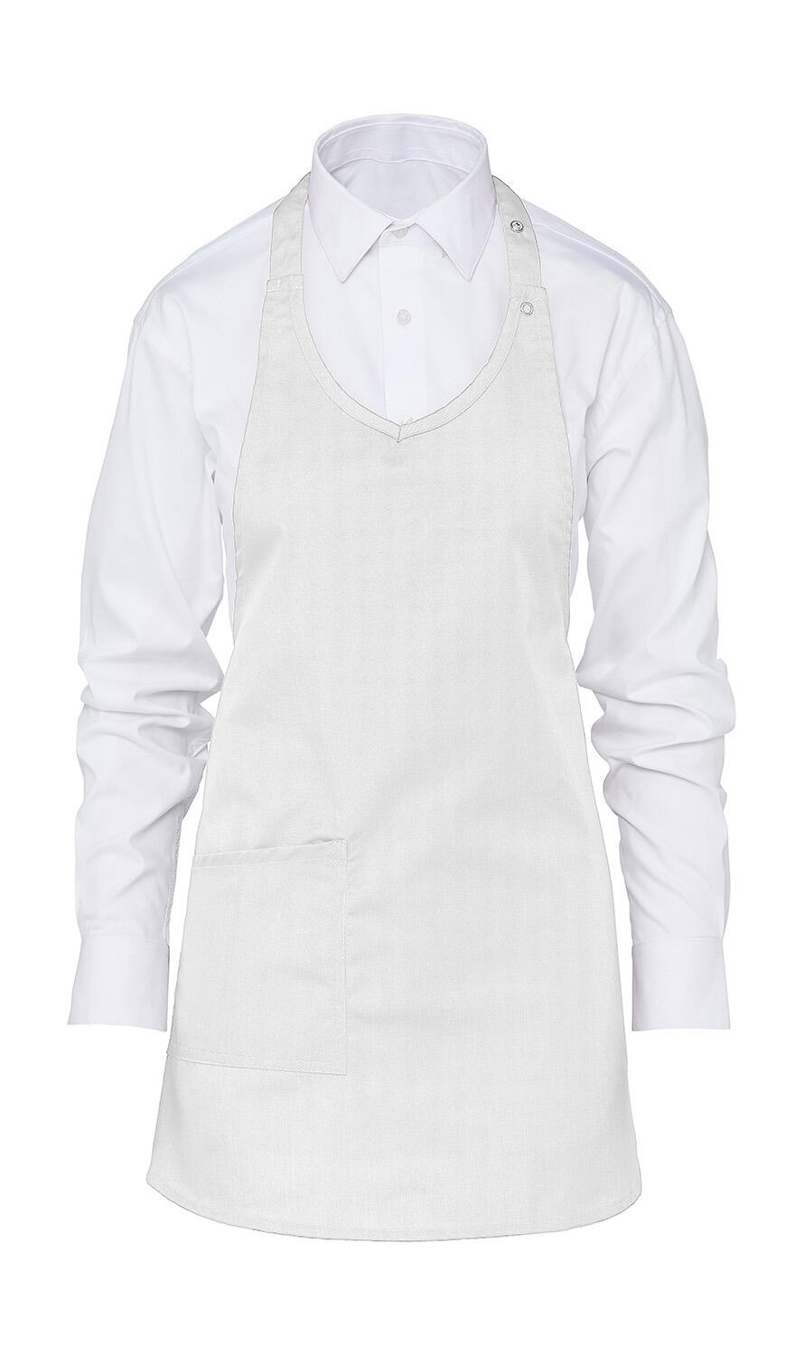 BERN - Delantal de mujer con peto - 000 - Blanco