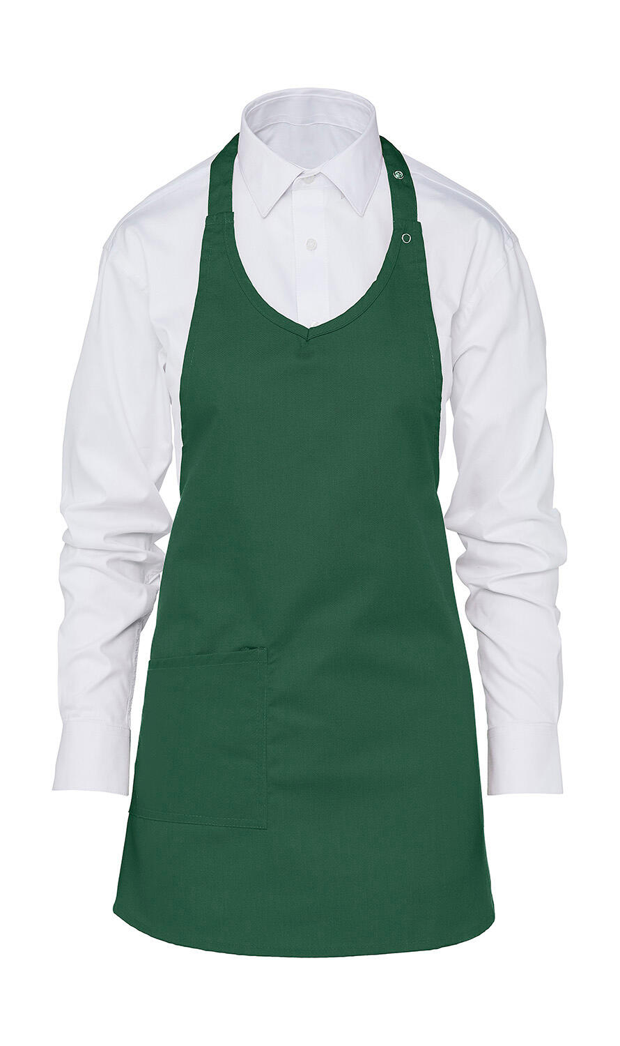 BERN - Delantal de mujer con peto - 540 - Verde botella
