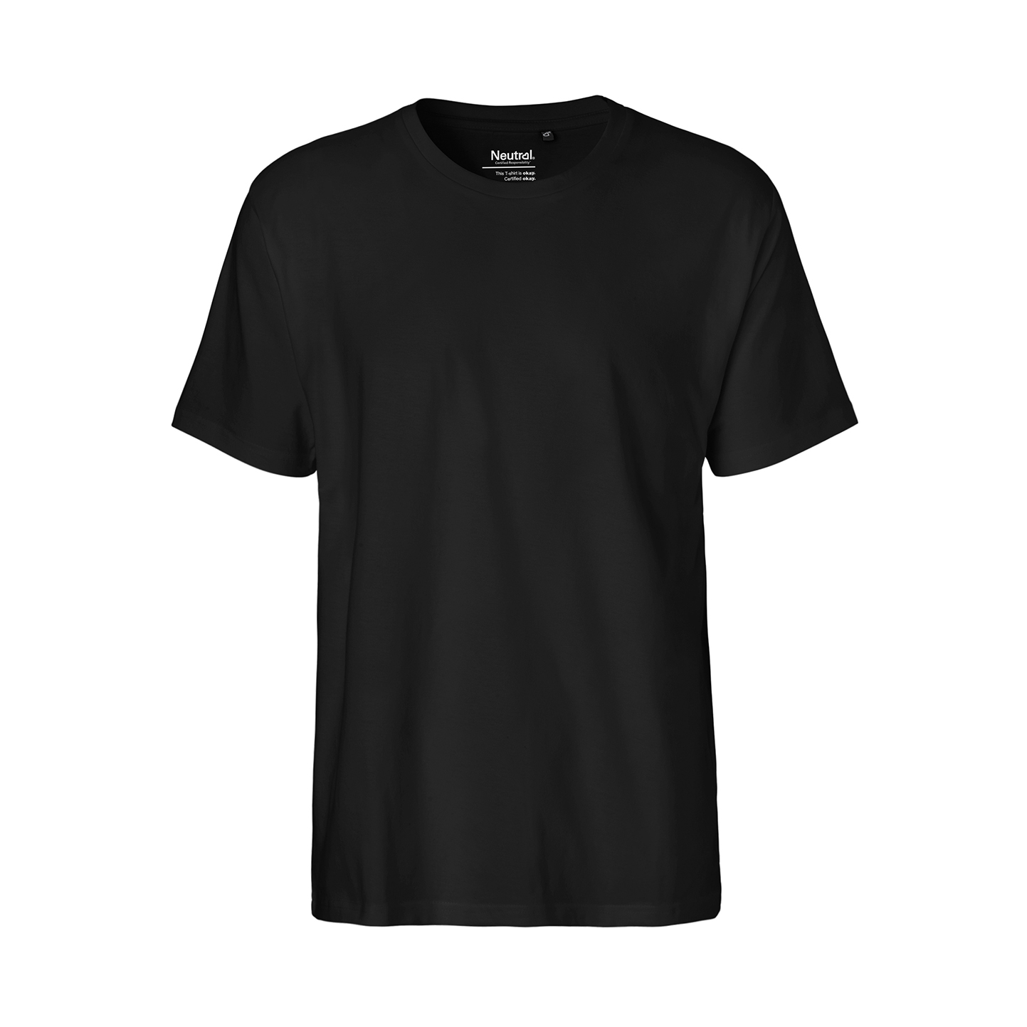 Camiseta de corte masculino - Negro