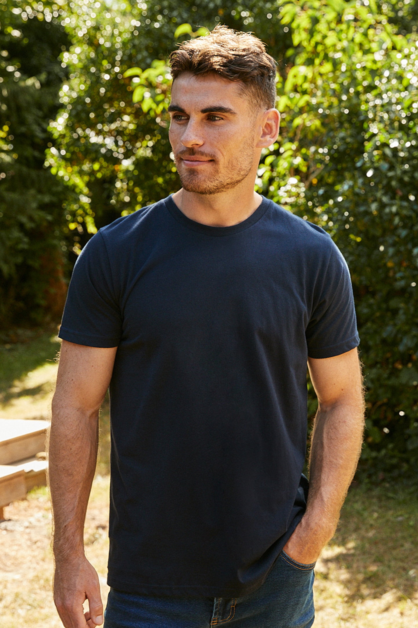 Camiseta de corte masculino