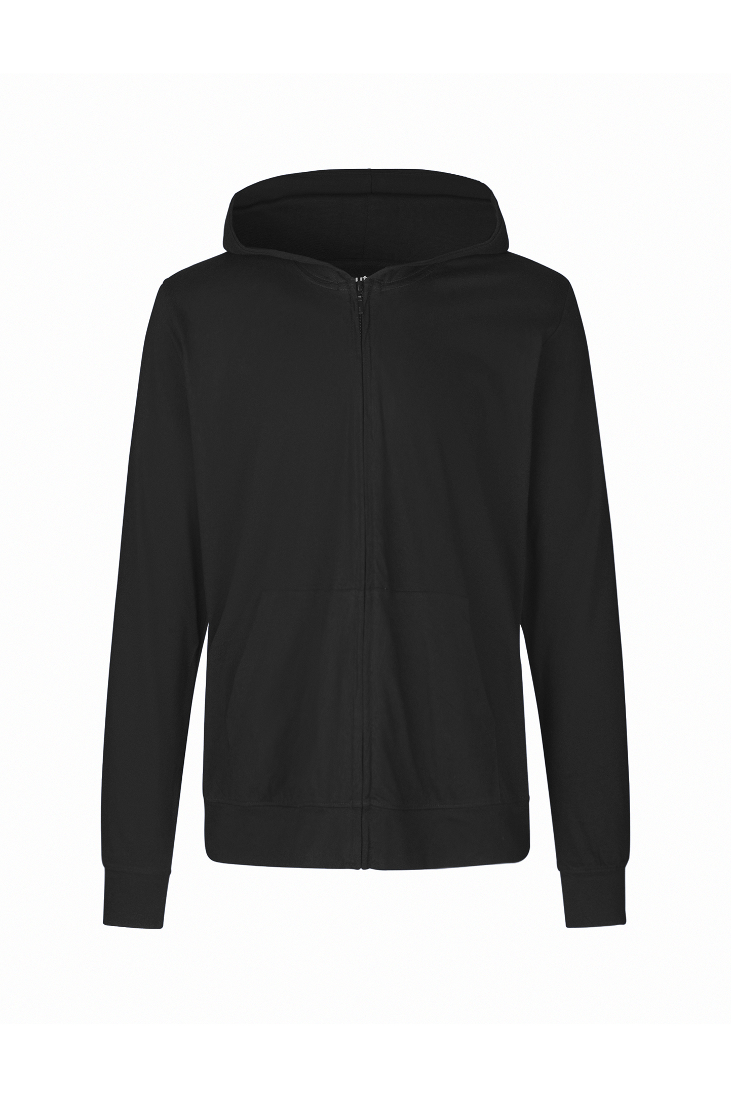 Sudadera unisex con capucha y cremallera - NEGRO
