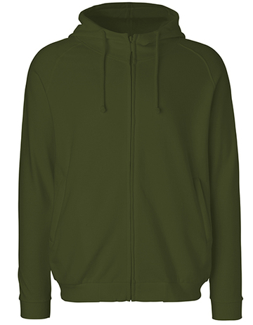 Sudadera unisex con cremallera oculta - Militar