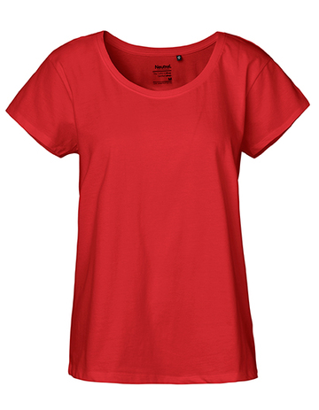 Camiseta de mujer de corte holgado - Rojo