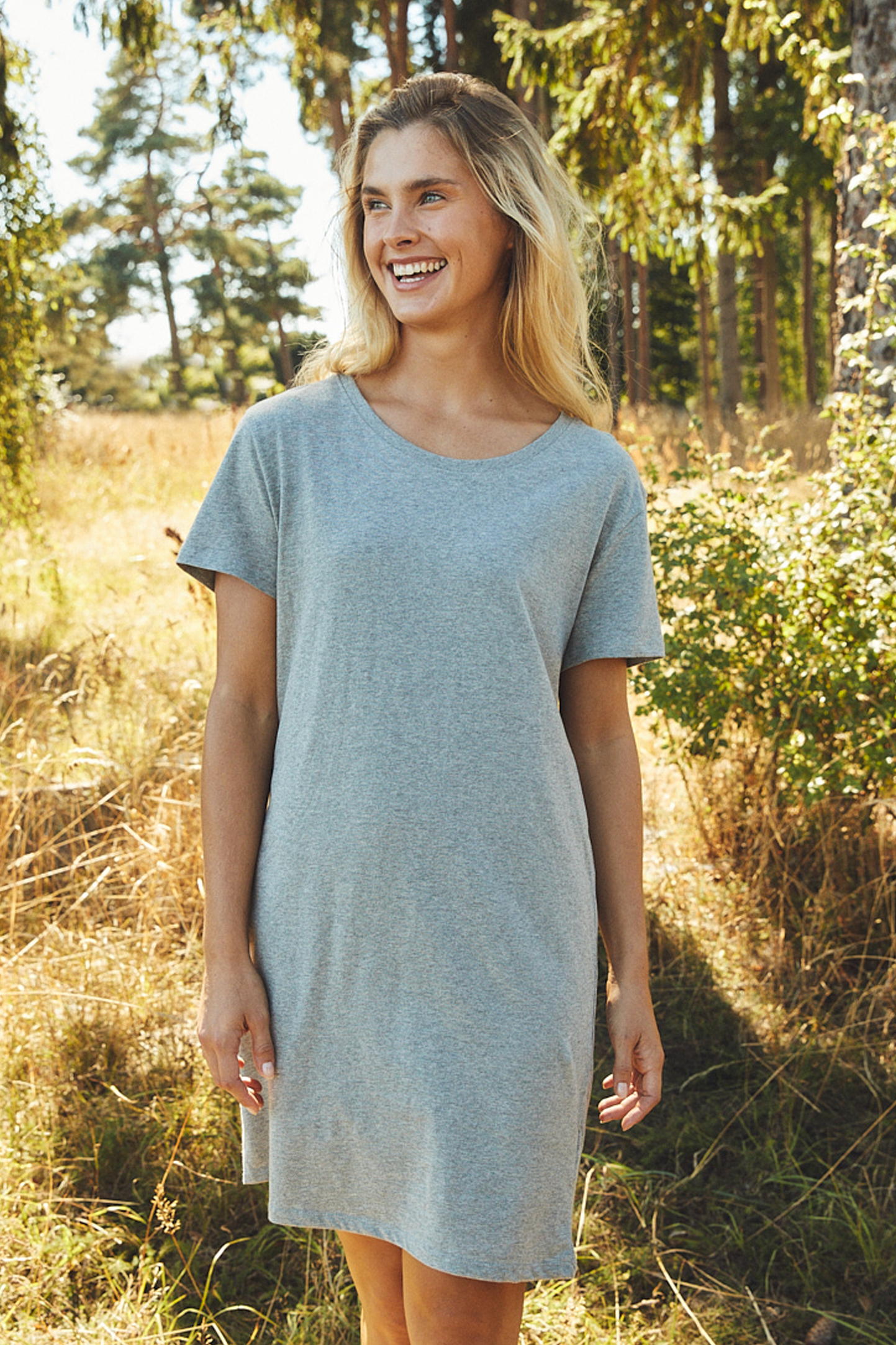 Camiseta larga para mujer