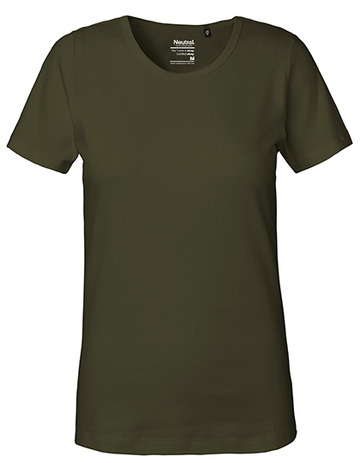 Camiseta de mujer de tejido interlock - Militar