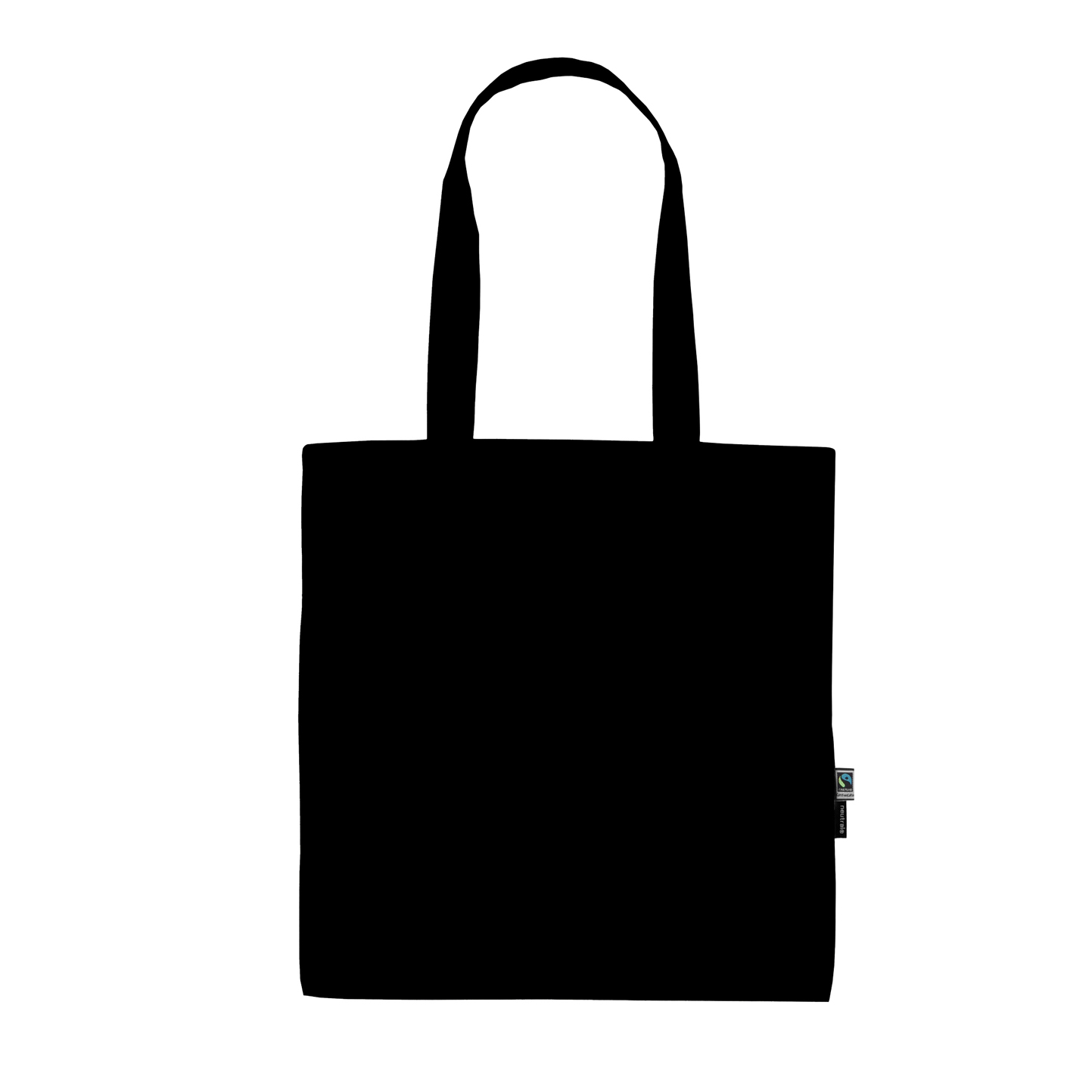 Bolsa de compras con asas largas - Negro