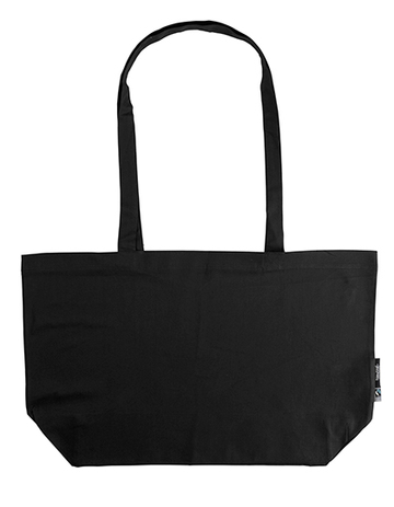 Bolsa de compras con fuelle - 03 - NEGRO