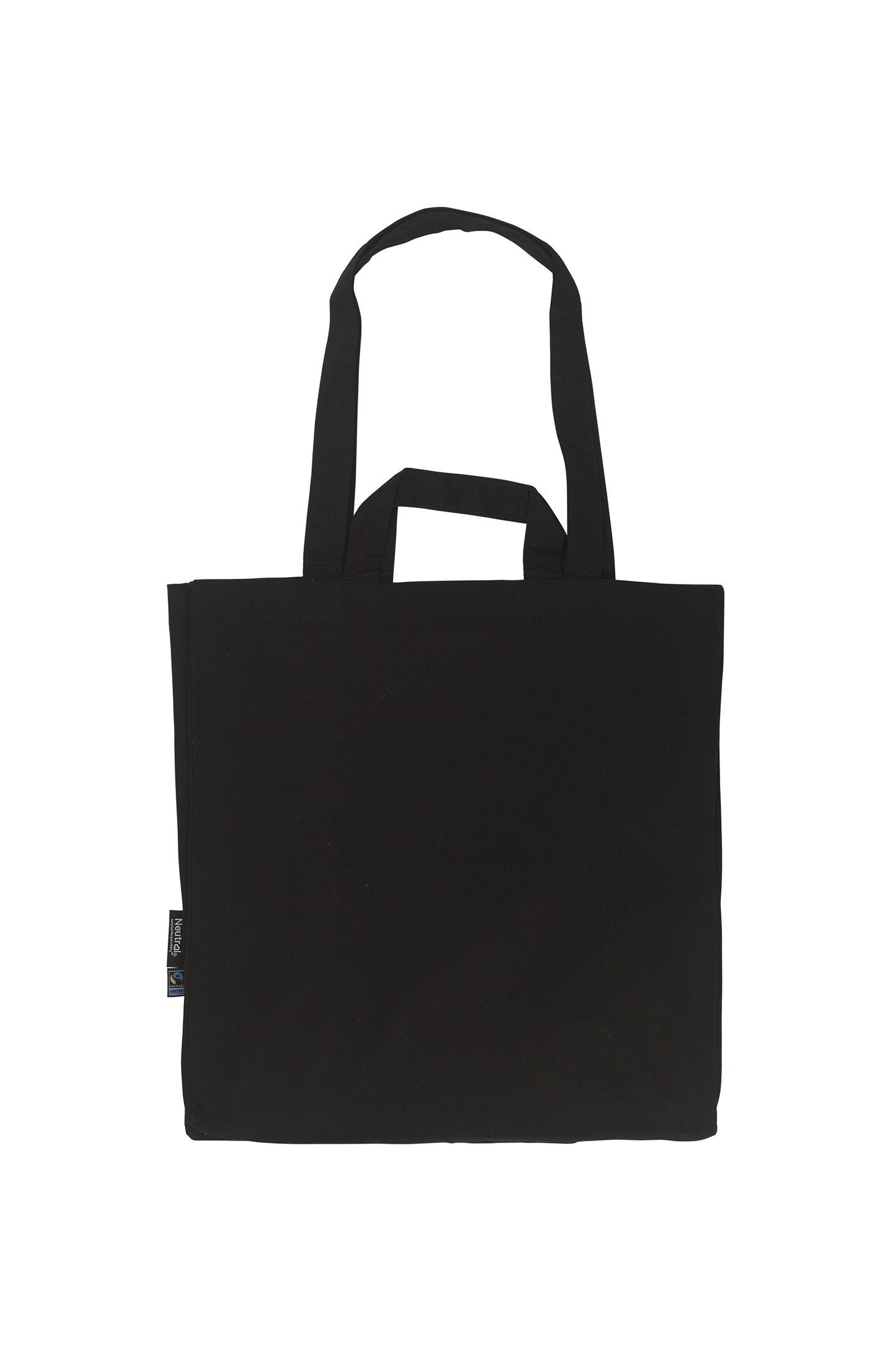 Bolso de sarga con múltiples asas. - Negro