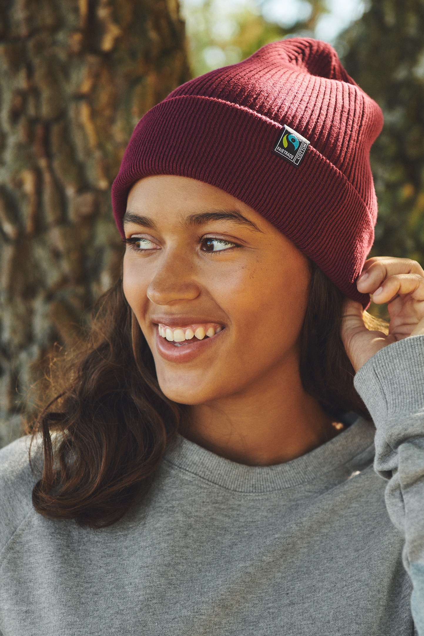 Gorro de punto mixto