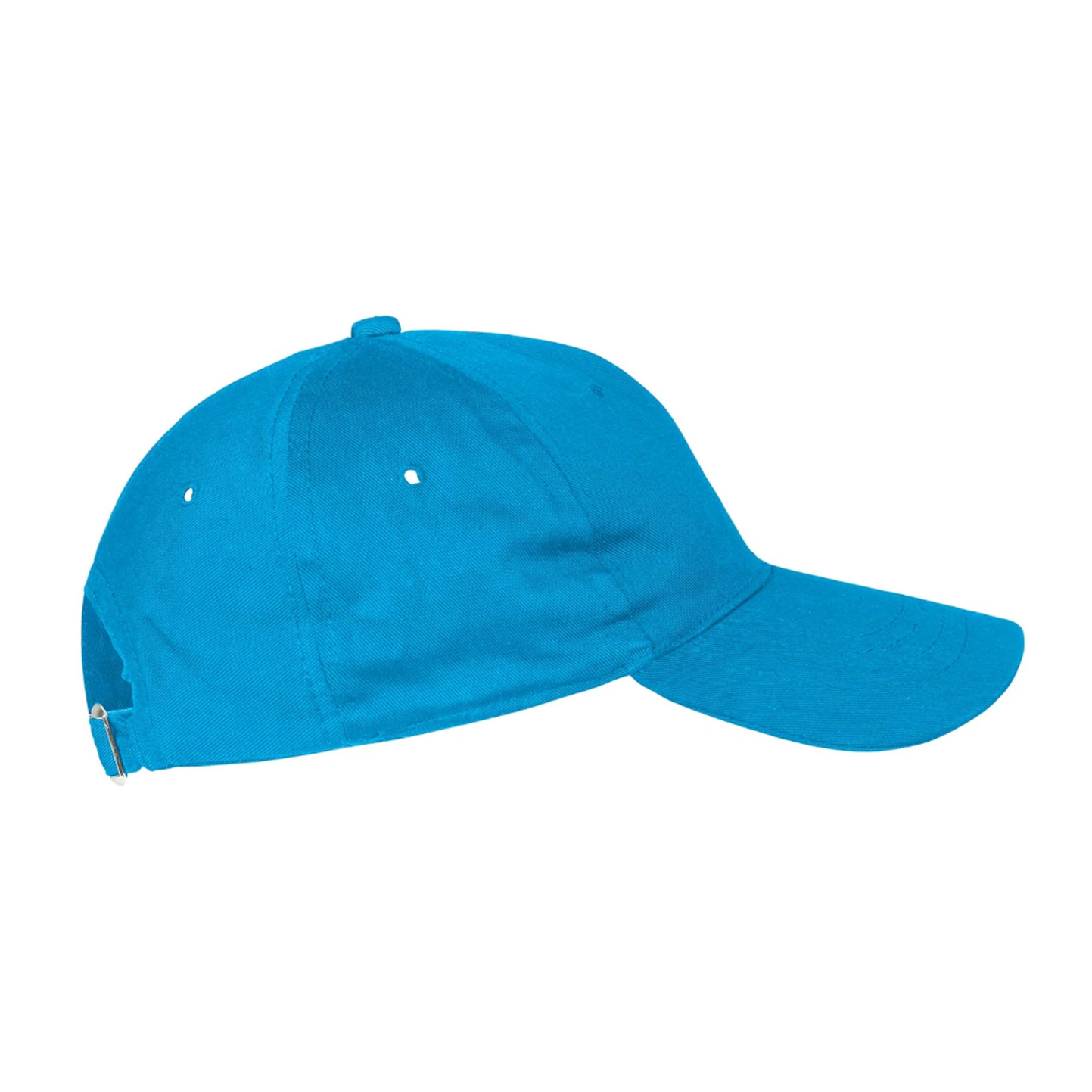 Gorra de sarga Bio de 5 paneles, 100 % algodón, 210 g/m², blanca, talla única. - Zafiro