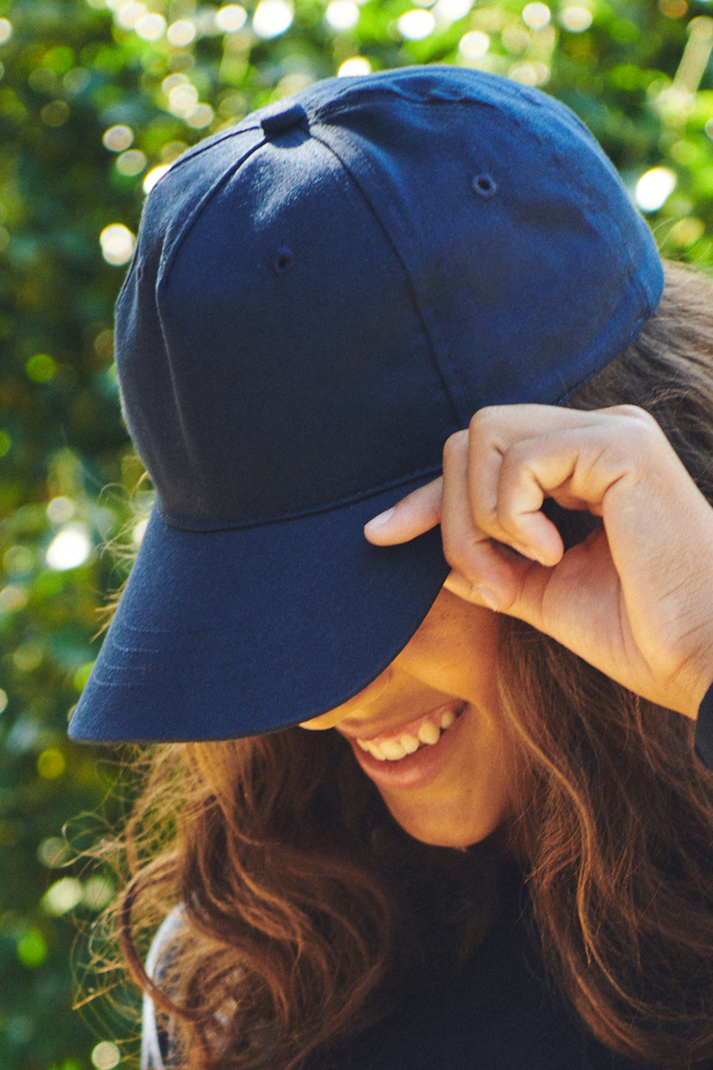 Gorra de sarga Bio de 5 paneles, 100 % algodón, 210 g/m², blanca, talla única.