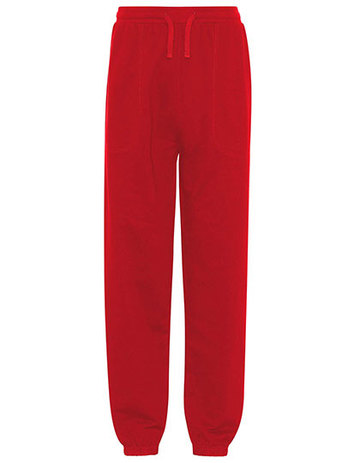 Pantalones deportivos unisex con puños elásticos - Rojo