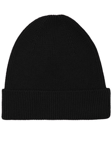 Gorro de punto elástico 1x1 - BLACK - Negro