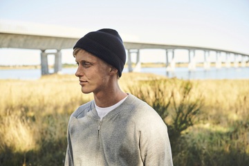 Gorro de punto elástico 1x1