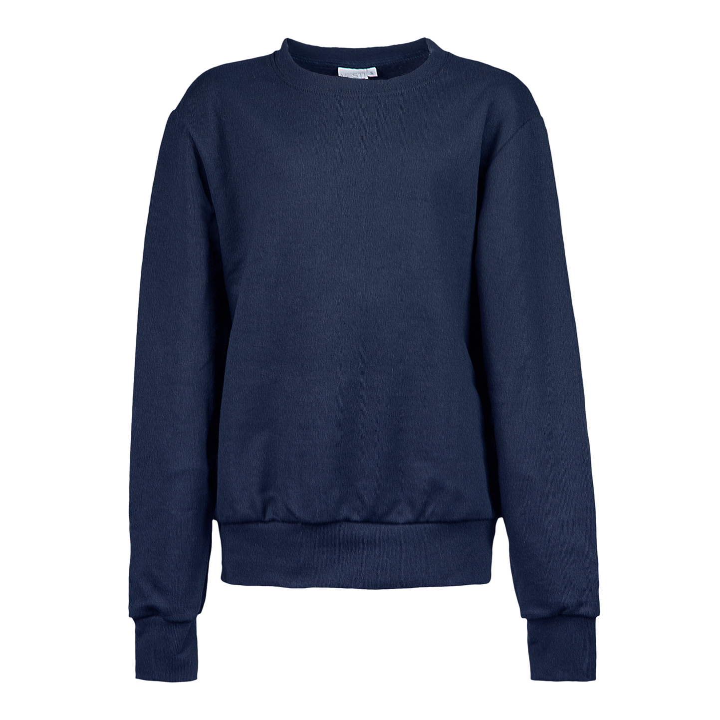 Sudadera French Terry para niños, 70 % algodón/30 % poliéster, 240 g/m², color negro, talla XXS - Azul