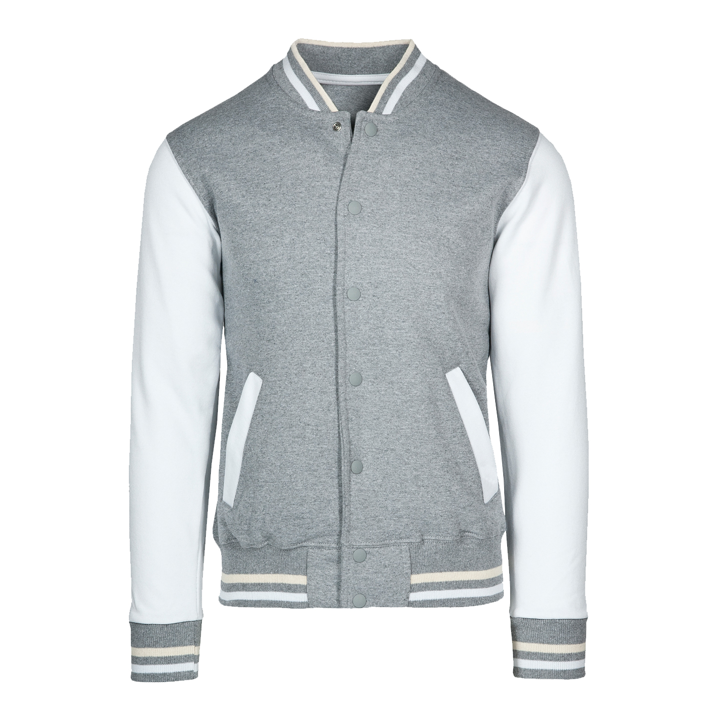 Chaqueta/sudadera infantil estilo Bicol.70/30% algodón/poliéster 300% azul/gris Talla S 5/6 años - Ceniza/Blanco S 5/6 años