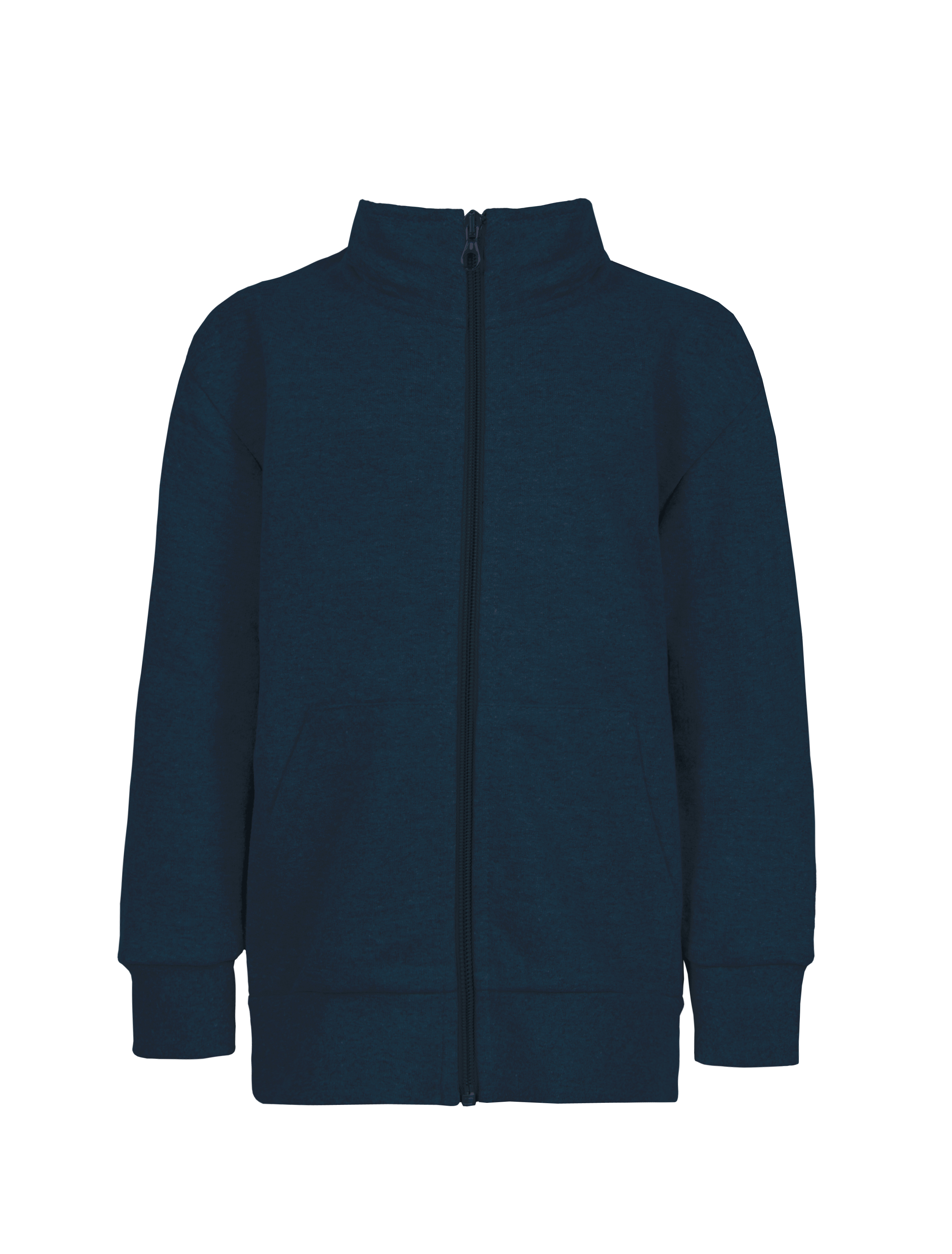 Chaqueta infantil de felpa francesa 100% algodón/poliéster, 240 g, azul, talla XS - Azul