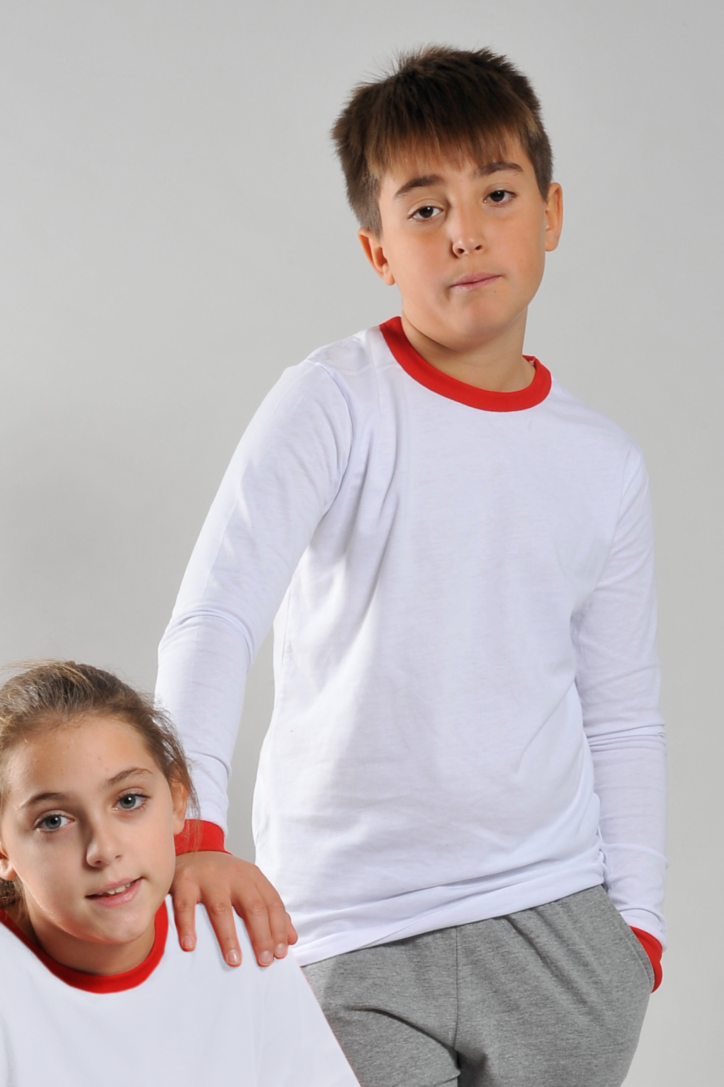 Camiseta suave para niños G/CM/L 100% algodón 140 gr/m2 Blanco/Blanco XS
