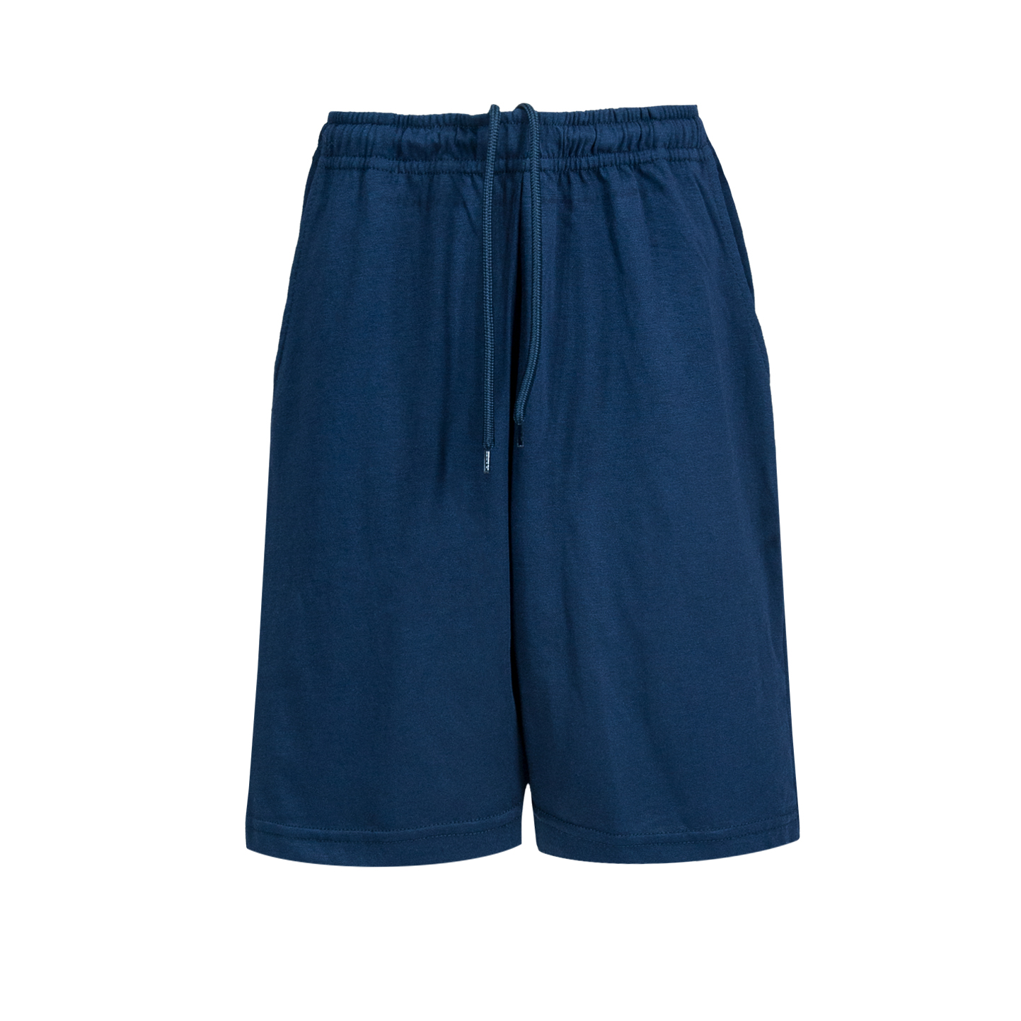 Pantalones cortos de punto Pony para niños, 100% algodón, 170 g, gris jaspeado claro, talla XXS 1/2 años. - NY - Azul marino XS 3/4 años