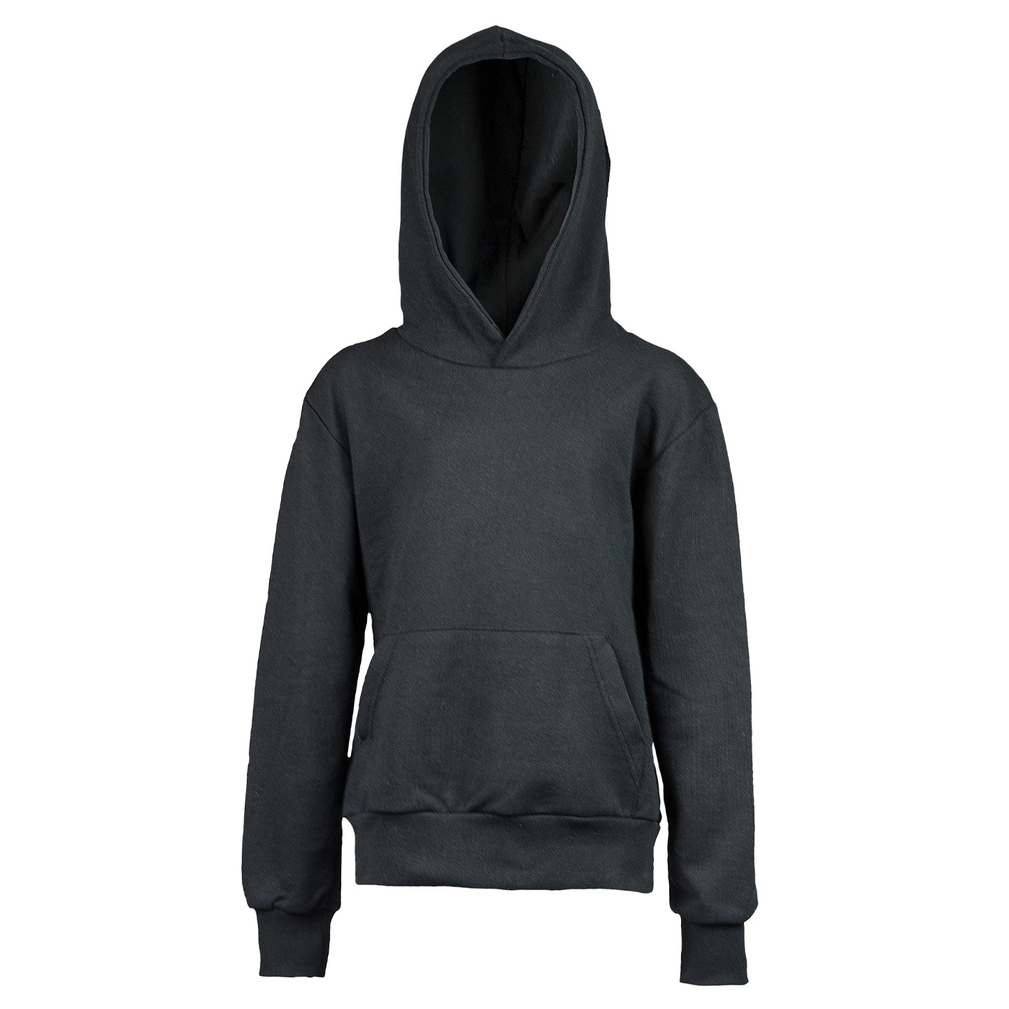Sudadera con capucha para niños, 70 % algodón/30 % poliéster, 280 g/m², color negro, talla XXS, 1-2 años. - 12 - Negro