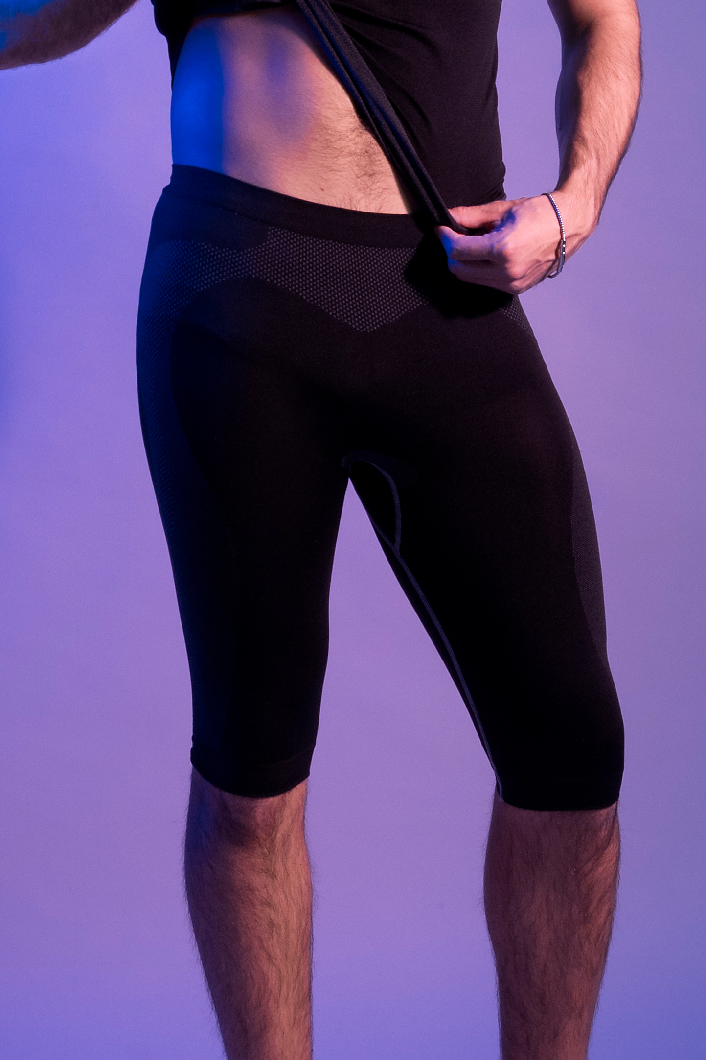 Bermuda Base Térmica Unisex 85/5/10% Pol/Pam/Ela Dark Shadow/Greggio XS/S