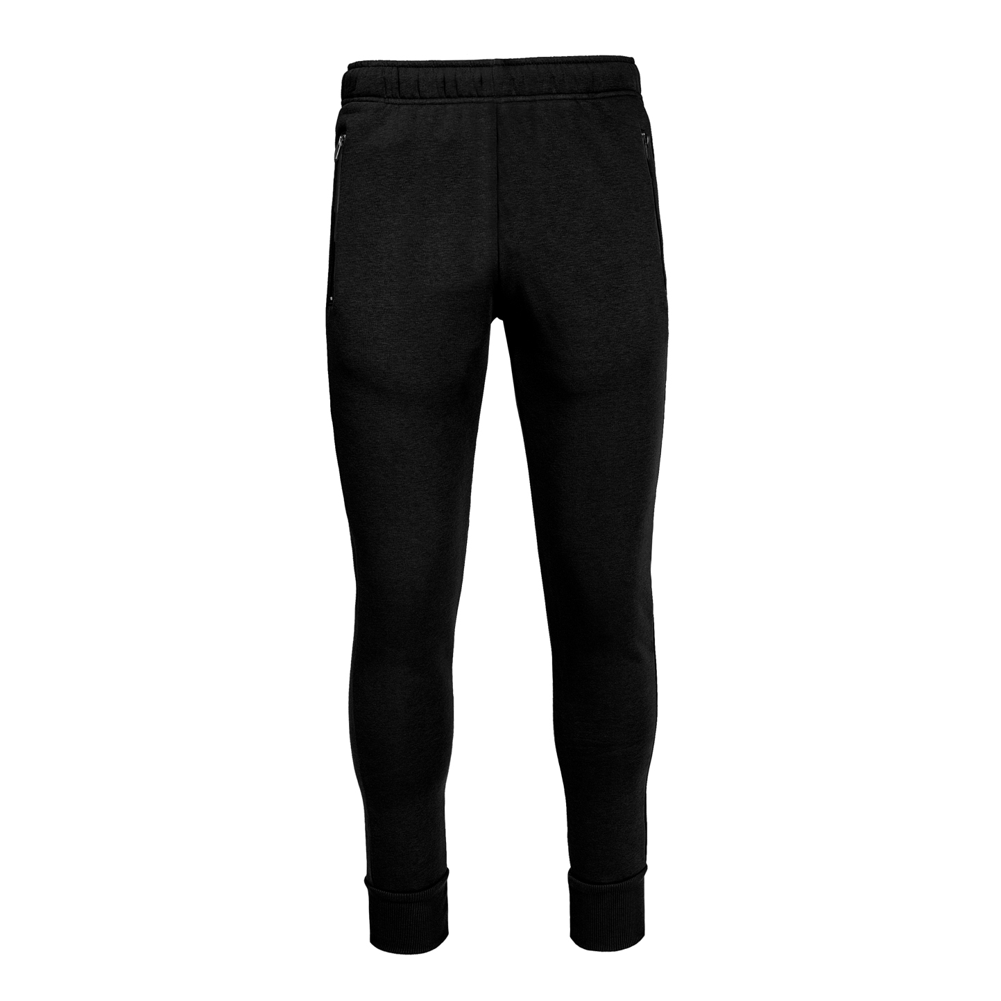 Pantalones deportivos casuales y suaves, 75 % algodón/25 % poliéster, 280 g, negro/negro, talla XS - 1212 - Negro/Negro XS