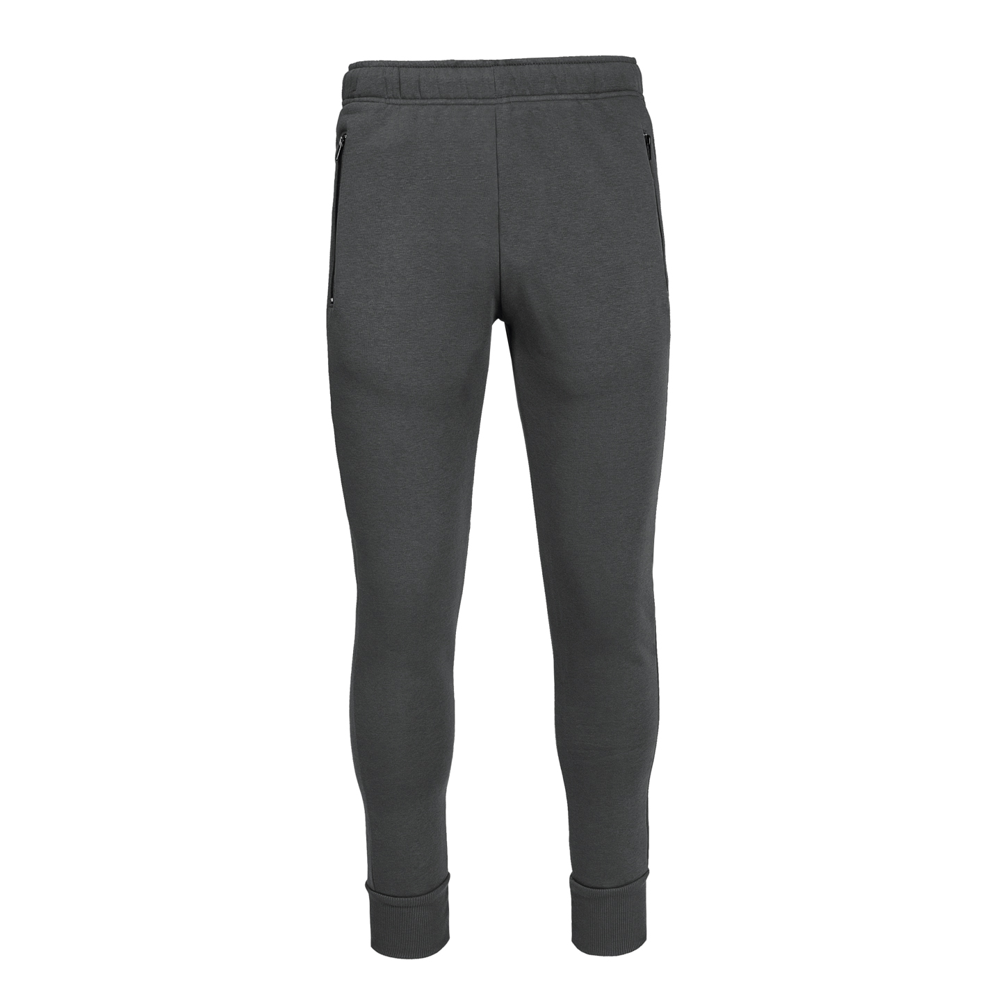 Pantalones deportivos casuales y suaves, 75 % algodón/25 % poliéster, 280 g, negro/negro, talla XS - PS12 - Plomo/Negro XS