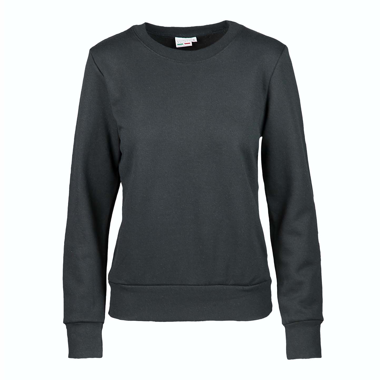 Sudadera de mujer F/Terry G/C 70/30% algodón/poliéster 240 gr/m2 Negra Talla S - 12 - Negro