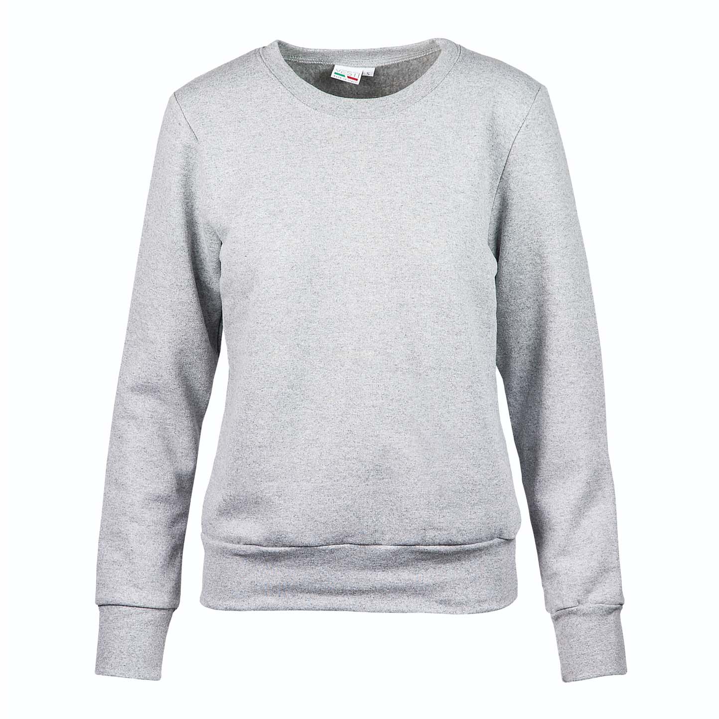Sudadera de mujer F/Terry G/C 70/30% algodón/poliéster 240 gr/m2 Negra Talla S - 75 - Ceniza