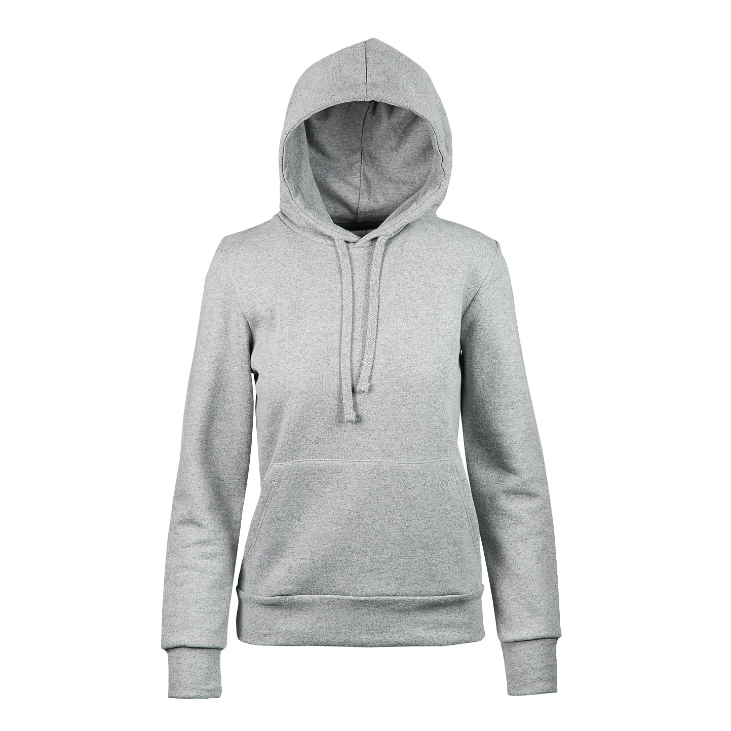 Sudadera con capucha F/Terry para mujer, 70 % algodón/30 % poliéster, 240 g/m², negra, talla S - 75 - Ceniza