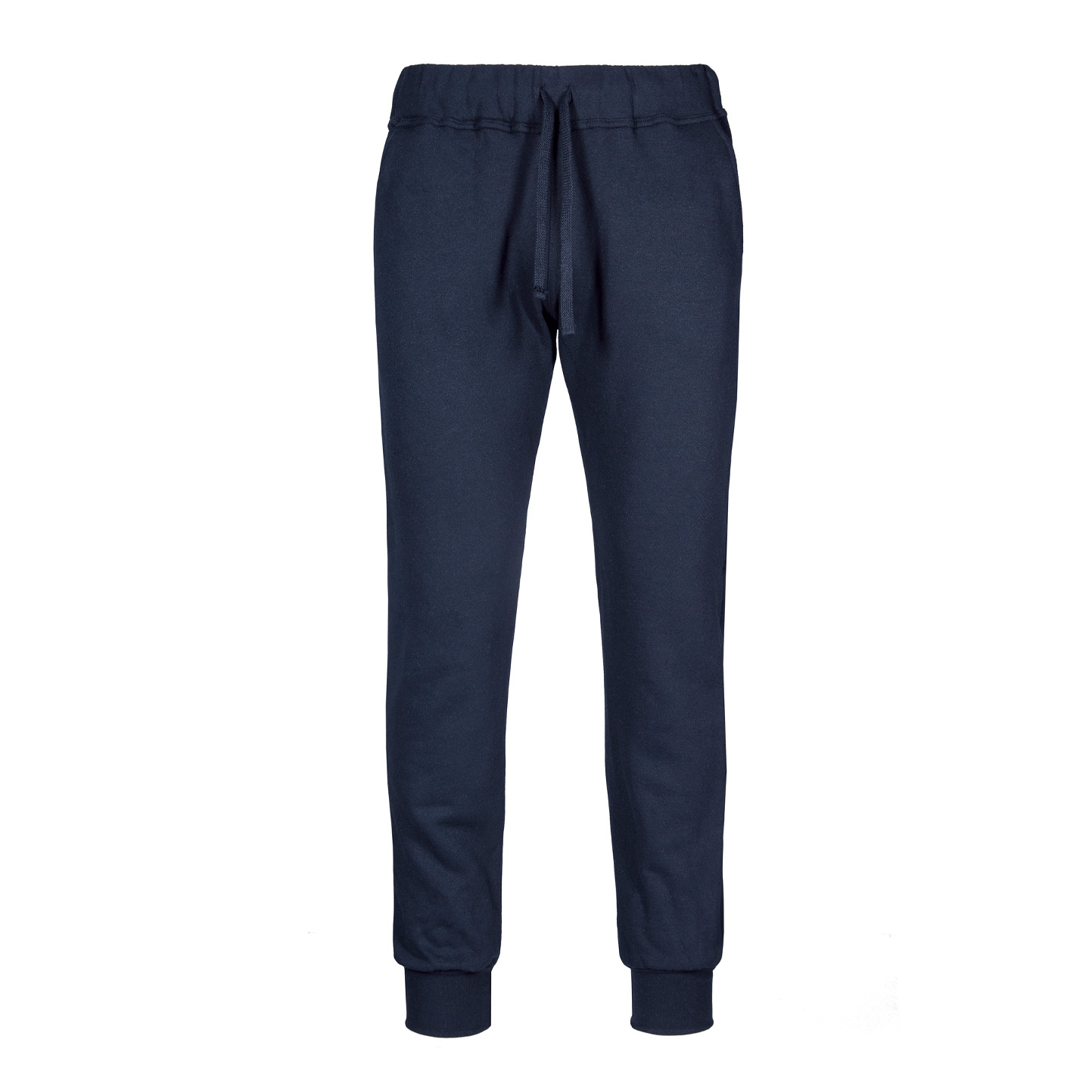 Pantalones de felpa ajustados 70/30% algodón/poliéster 280 gr/m2 Negro XS - 18 - Azul