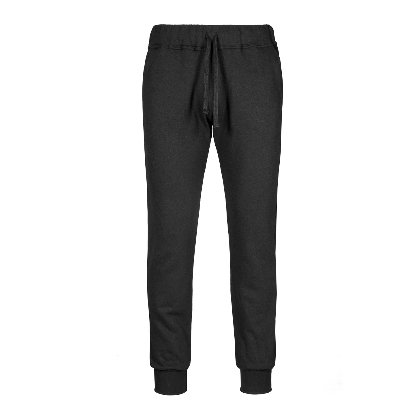 Pantalones de felpa ajustados 70/30% algodón/poliéster 280 gr/m2 Negro XS - 12 - Negro