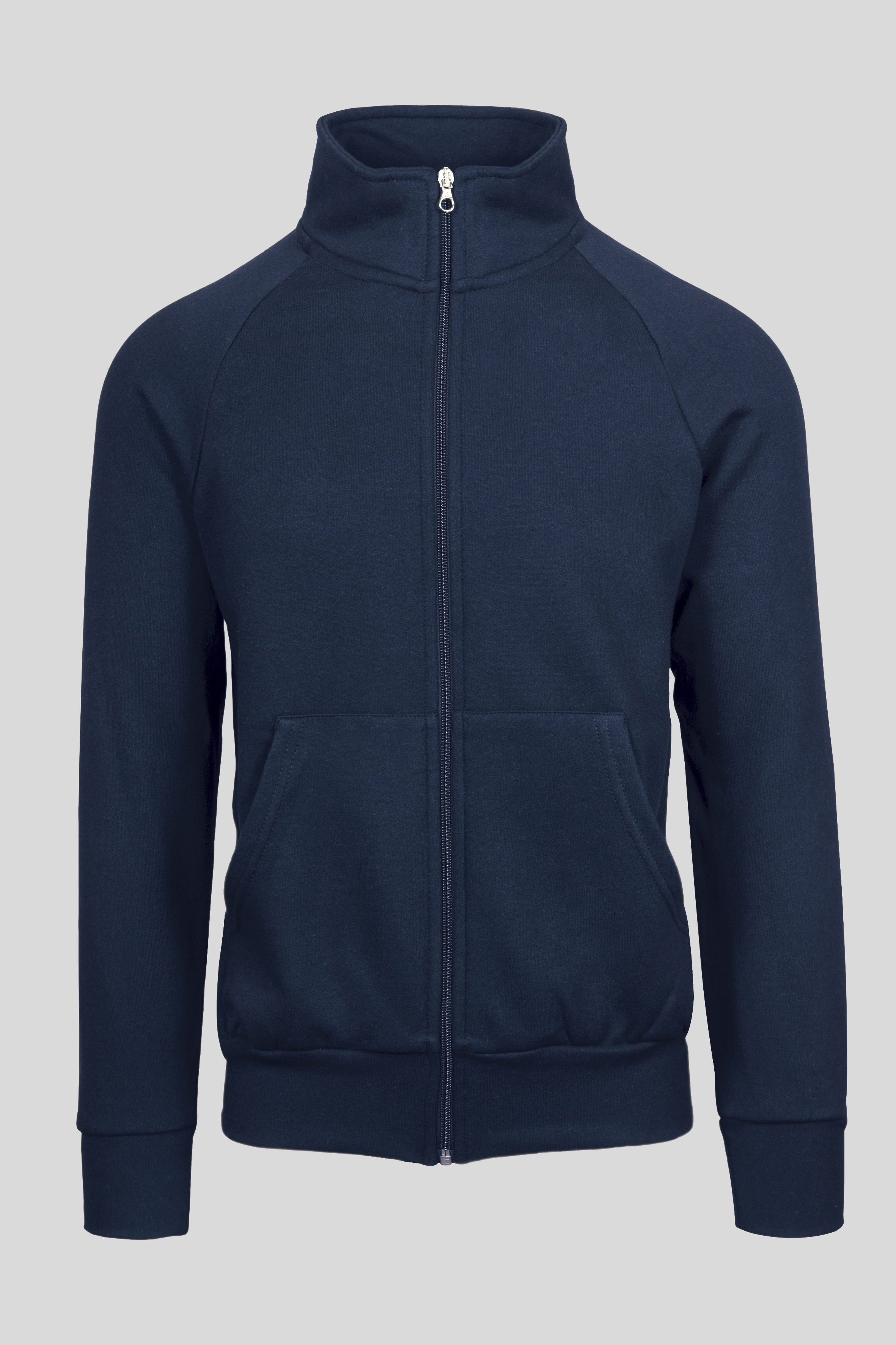 Chaqueta ECO unisex con cremallera frontal, 50 % algodón/50 % poliéster, R.280, negra, ECO XS