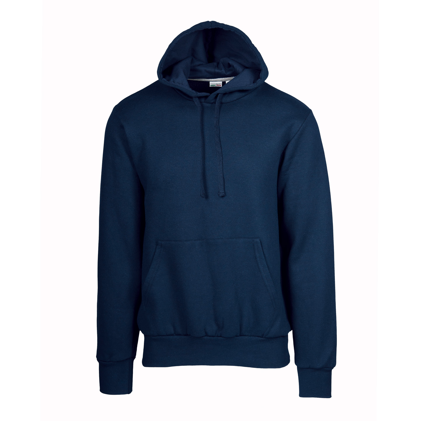 Sudadera con capucha ECO. Unisex, 50 % algodón/50 % poliéster. 280 g/m². Color negro. Talla XS. - 18E - Azul ECO XS