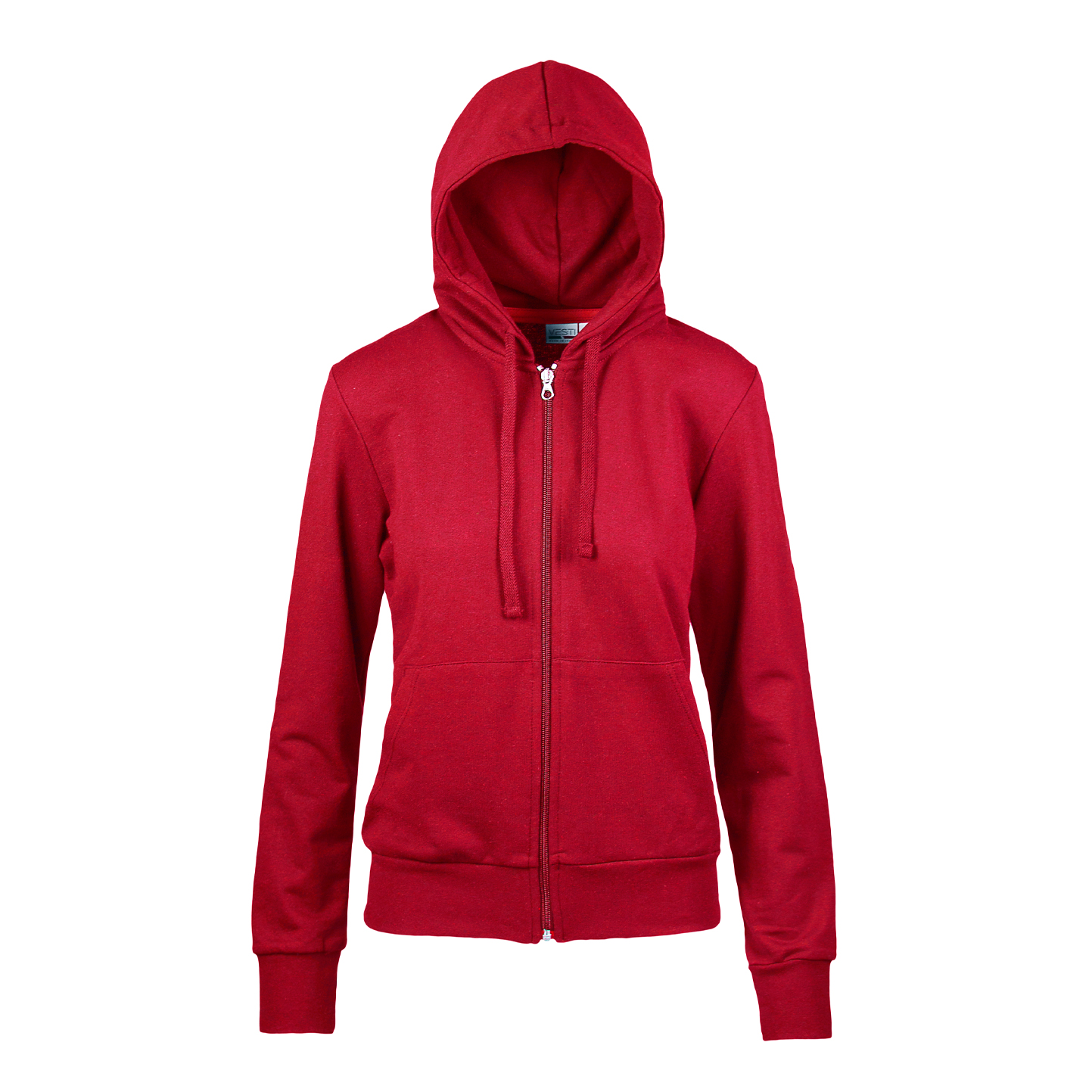 Sudadera con capucha y cremallera para mujer, 70 % algodón/30 % poliéster, 280 g/m², color negro, talla S - Red Sport XXS 1/2 años