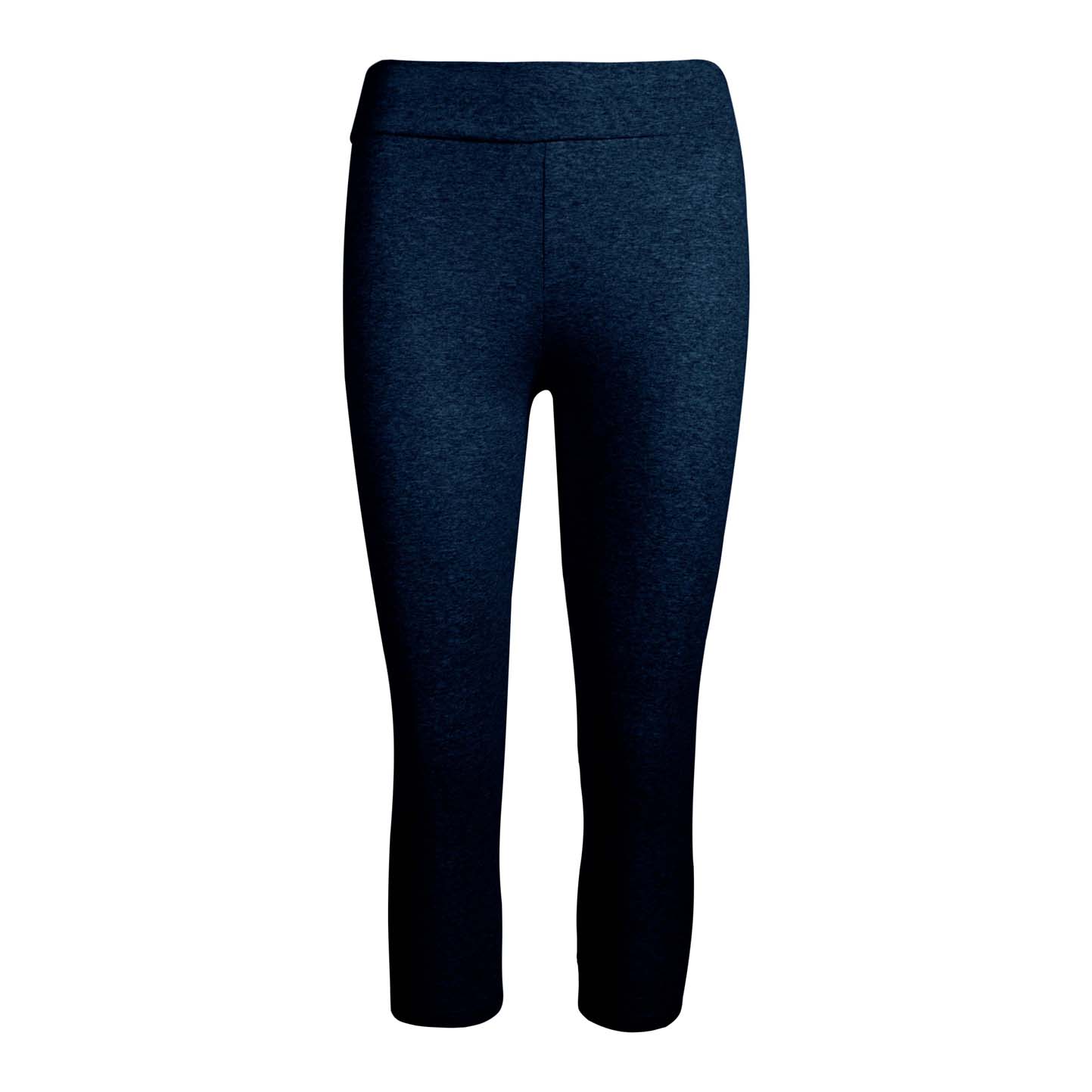Leggings cortos para mujer, 90% algodón/10% elastano, 210 gr/m, gris jaspeado, talla S - NY - Azul marino XS 3/4 años