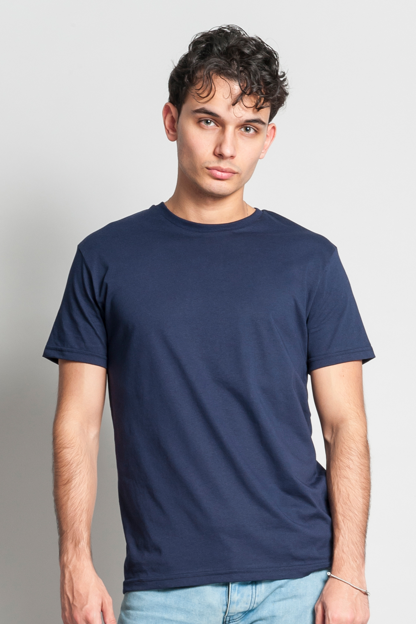 Jersey de corte moderno G/CM/C 100% algodón 145 gr/m2 Gris perla XS