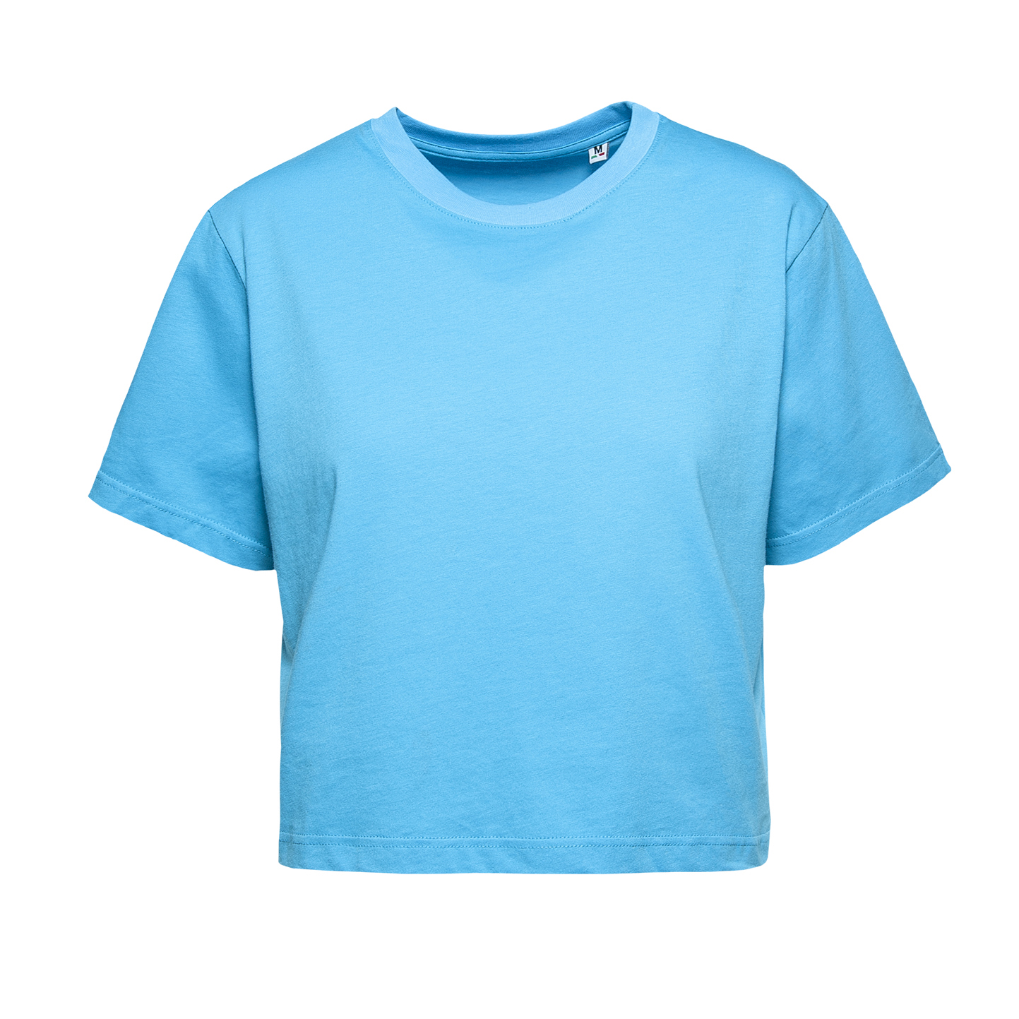 Camiseta corta para mujer G/CM/C 100% algodón 140 g/m2 Gris jaspeado claro XS - Turquesa XS