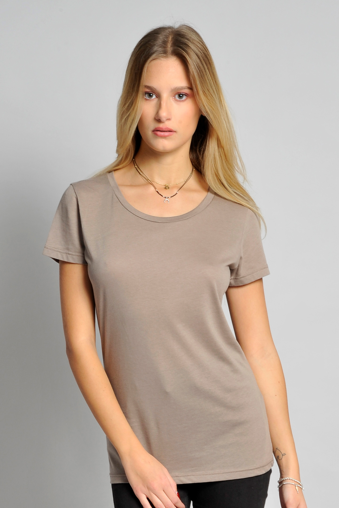 Jersey de mujer de modal C/TM/C 50/50% algodón/modal, 110 gr/m, negro, talla S