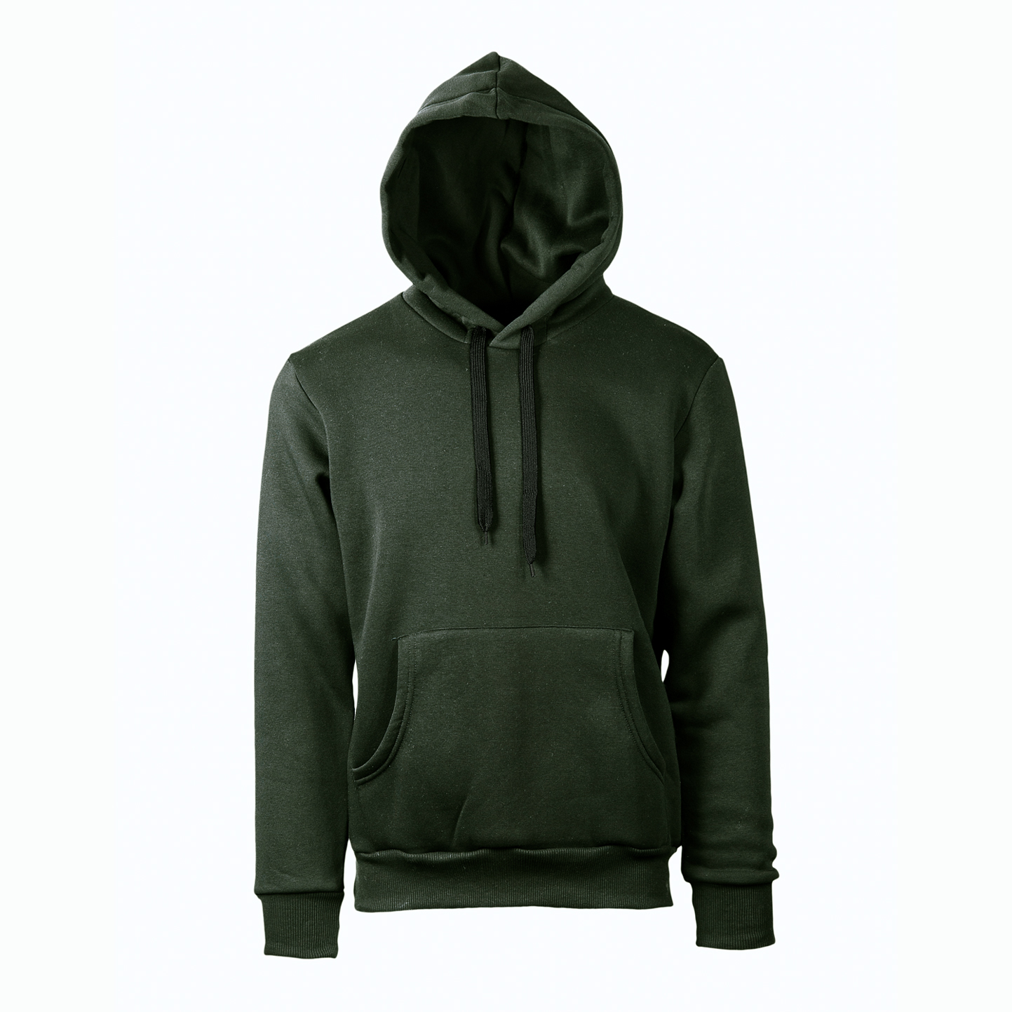Sudadera con capucha suave. 75/25% algodón/poliéster 320 gr/m2 Negra XS - VM - Militar oscuro XXS