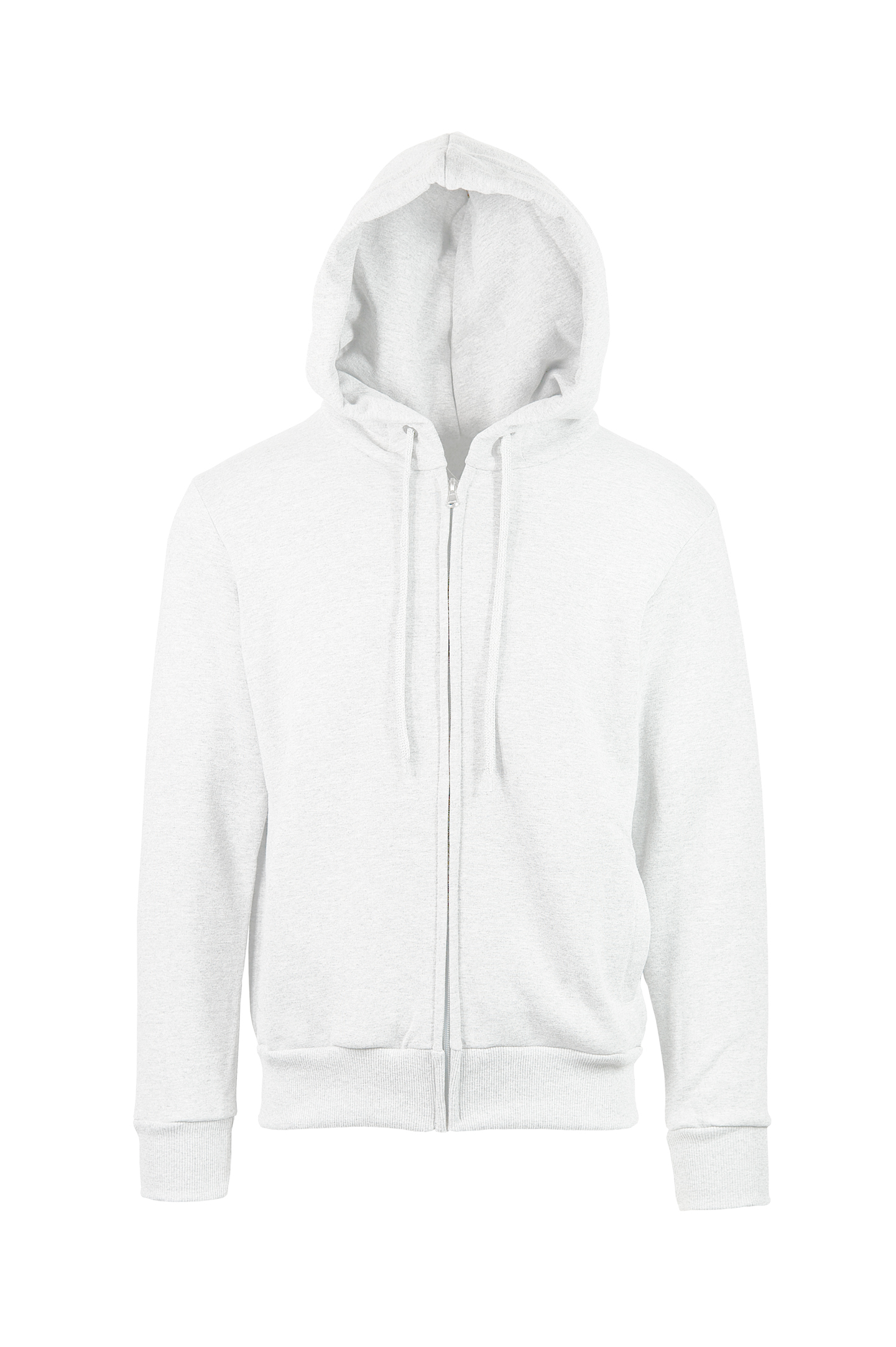 Sudadera Soft Capp/Zip 75/25% algodón/poliéster 320 gr/m2 Negra XS - 98 - Blanco crema S