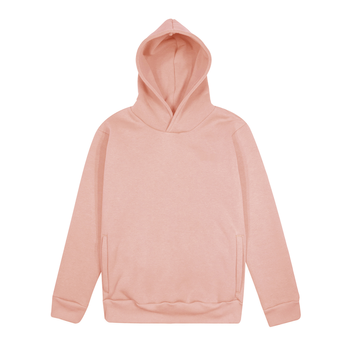 Sudadera con capucha suave. Corte urbano. 75 % algodón/25 % poliéster. 320 g/m². Color negro. Talla XS. - RP - Rosa empolvado XS
