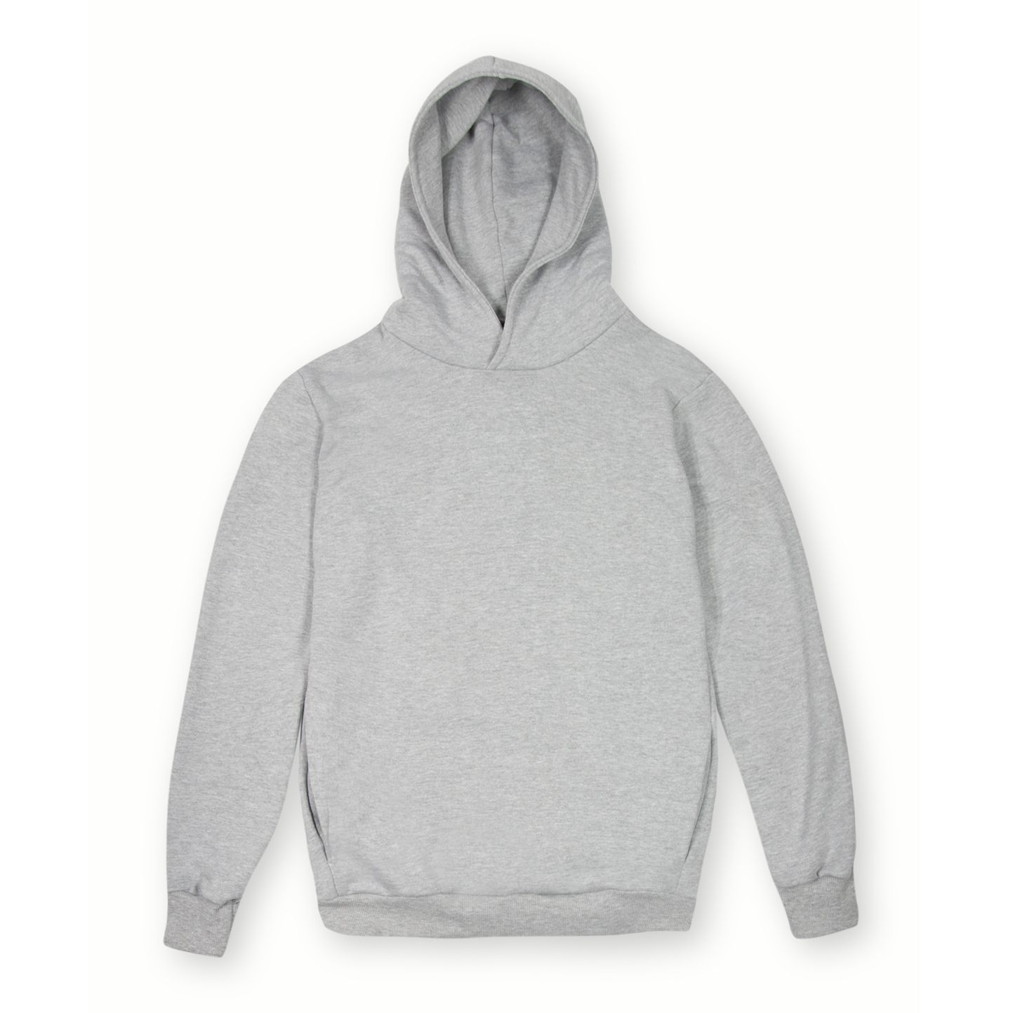 Sudadera con capucha suave. Corte urbano. 75 % algodón/25 % poliéster. 320 g/m². Color negro. Talla XS. - MC - Melange claro S