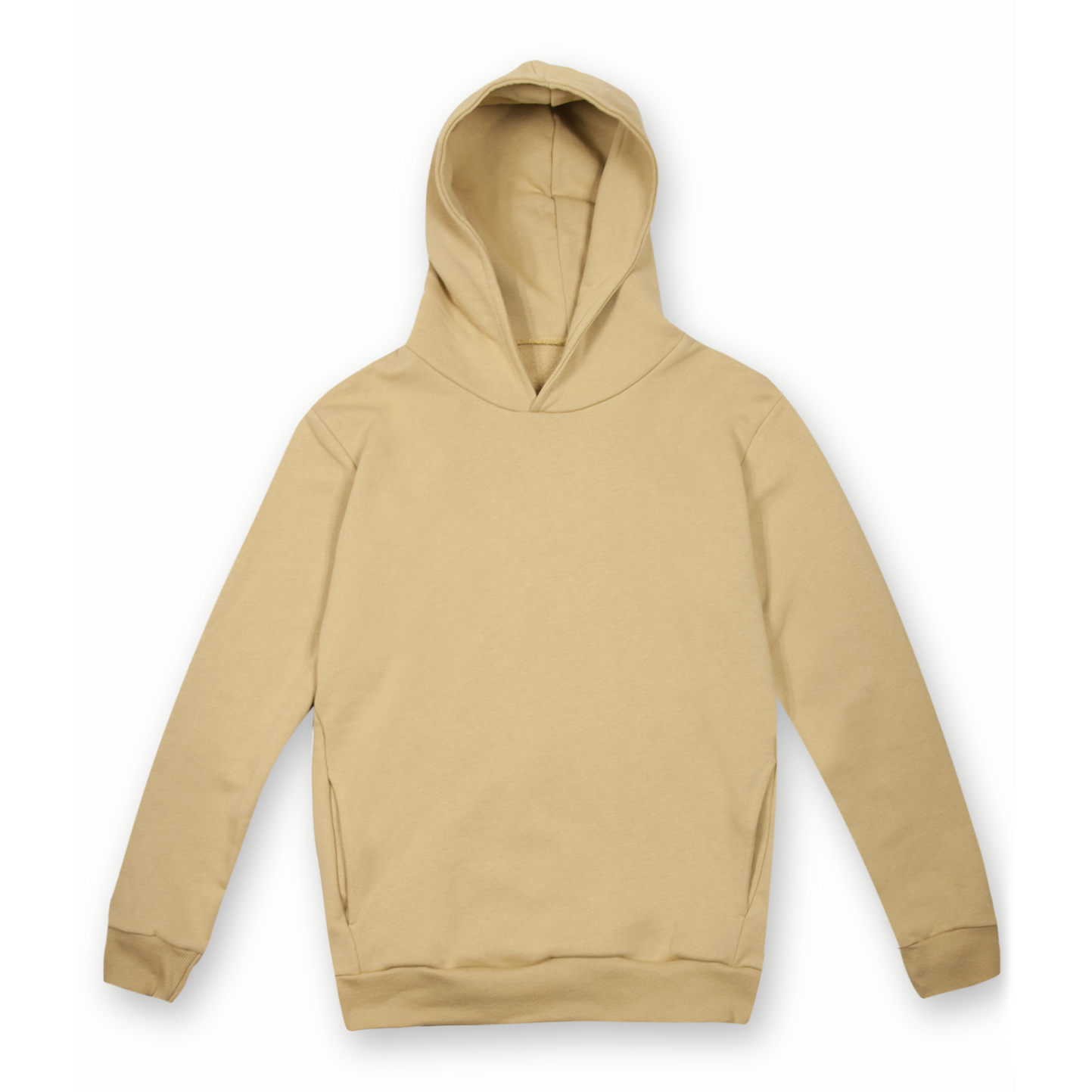 Sudadera con capucha suave. Corte urbano. 75 % algodón/25 % poliéster. 320 g/m². Color negro. Talla XS. - CL - Camel XS
