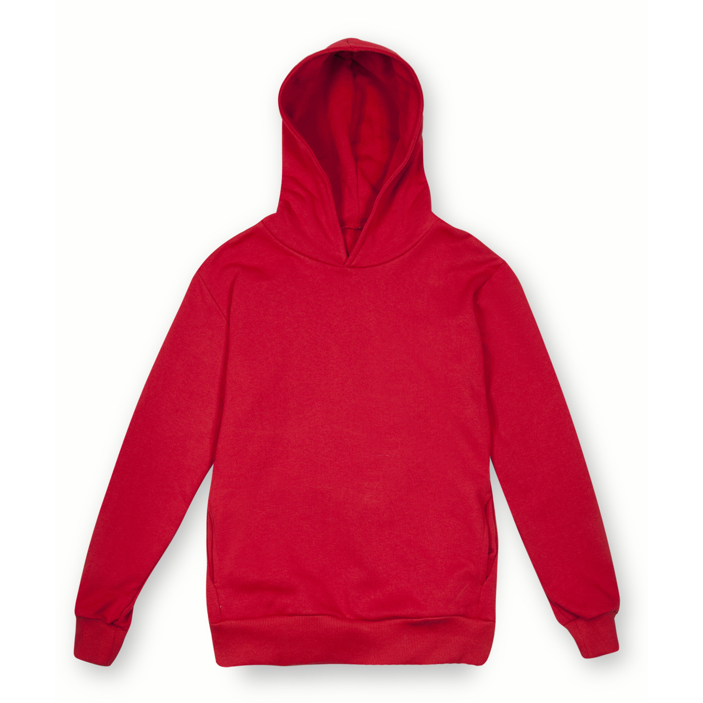 Sudadera con capucha suave. Corte urbano. 75 % algodón/25 % poliéster. 320 g/m². Color negro. Talla XS. - RO - Rojo XS