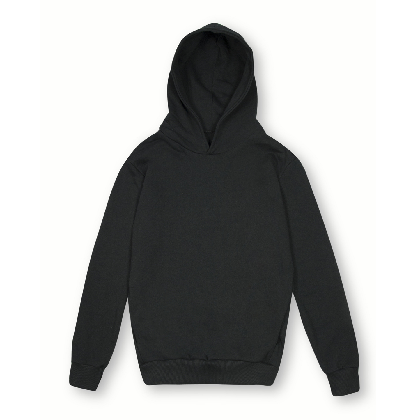 Sudadera con capucha suave. Corte urbano. 75 % algodón/25 % poliéster. 320 g/m². Color negro. Talla XS. - 12 - Negro